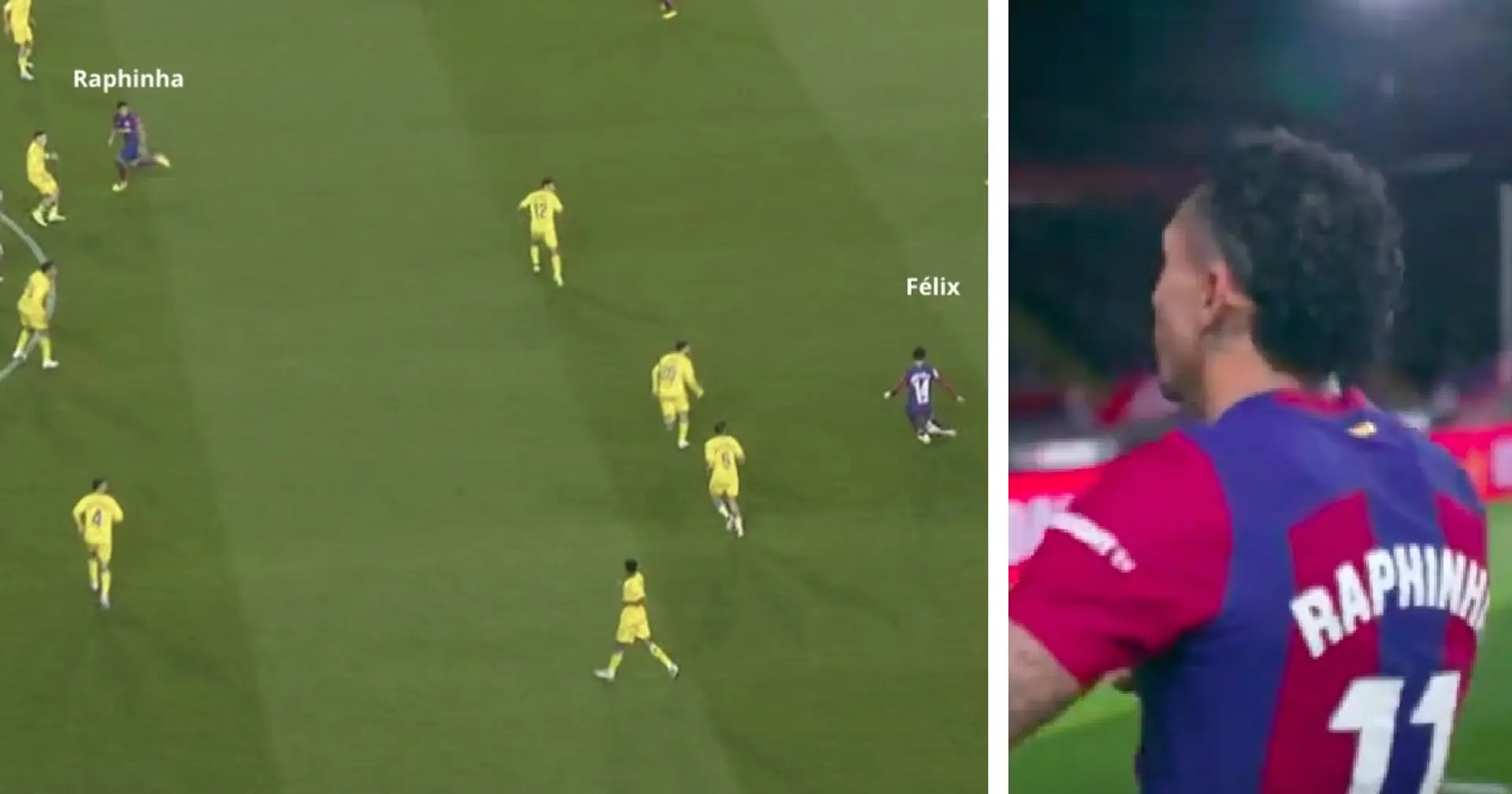 Magical: Joao Felix's beautiful assist for Raphinha's goal - spotted