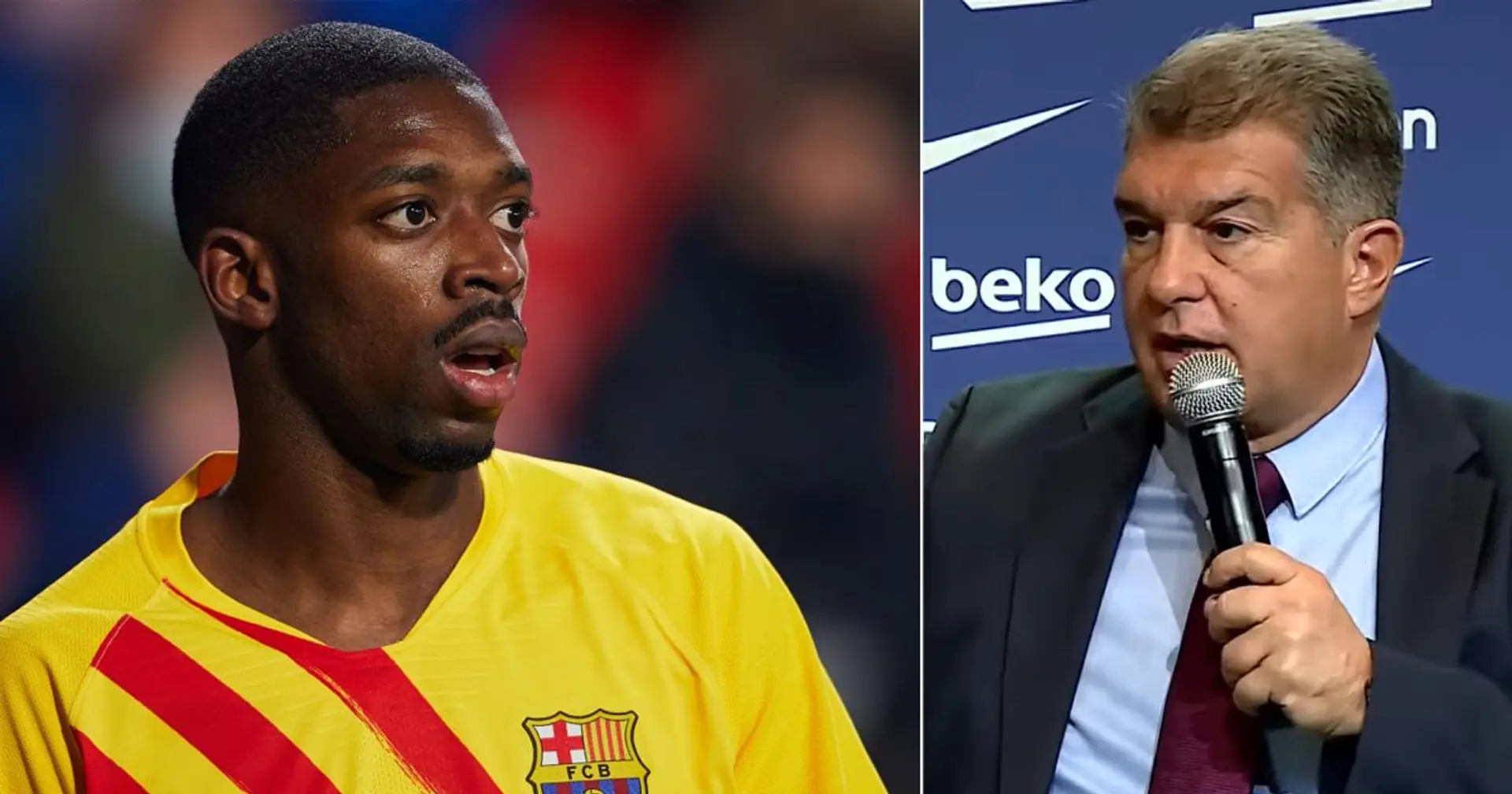 "Il a subi beaucoup de blessures et le Barça a beaucoup dépensé pour lui": Laporta s'en prend à Dembele