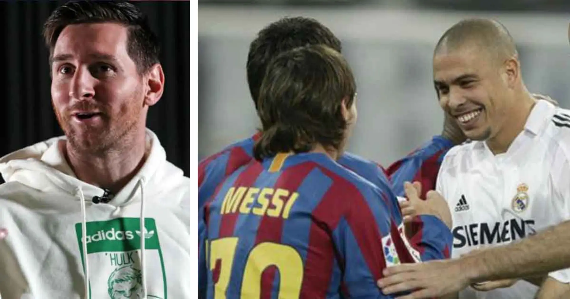 'Me arrepiento': Messi confiesa una cuenta pendiente que tiene con Ronaldo Nazario y Roberto Carlos