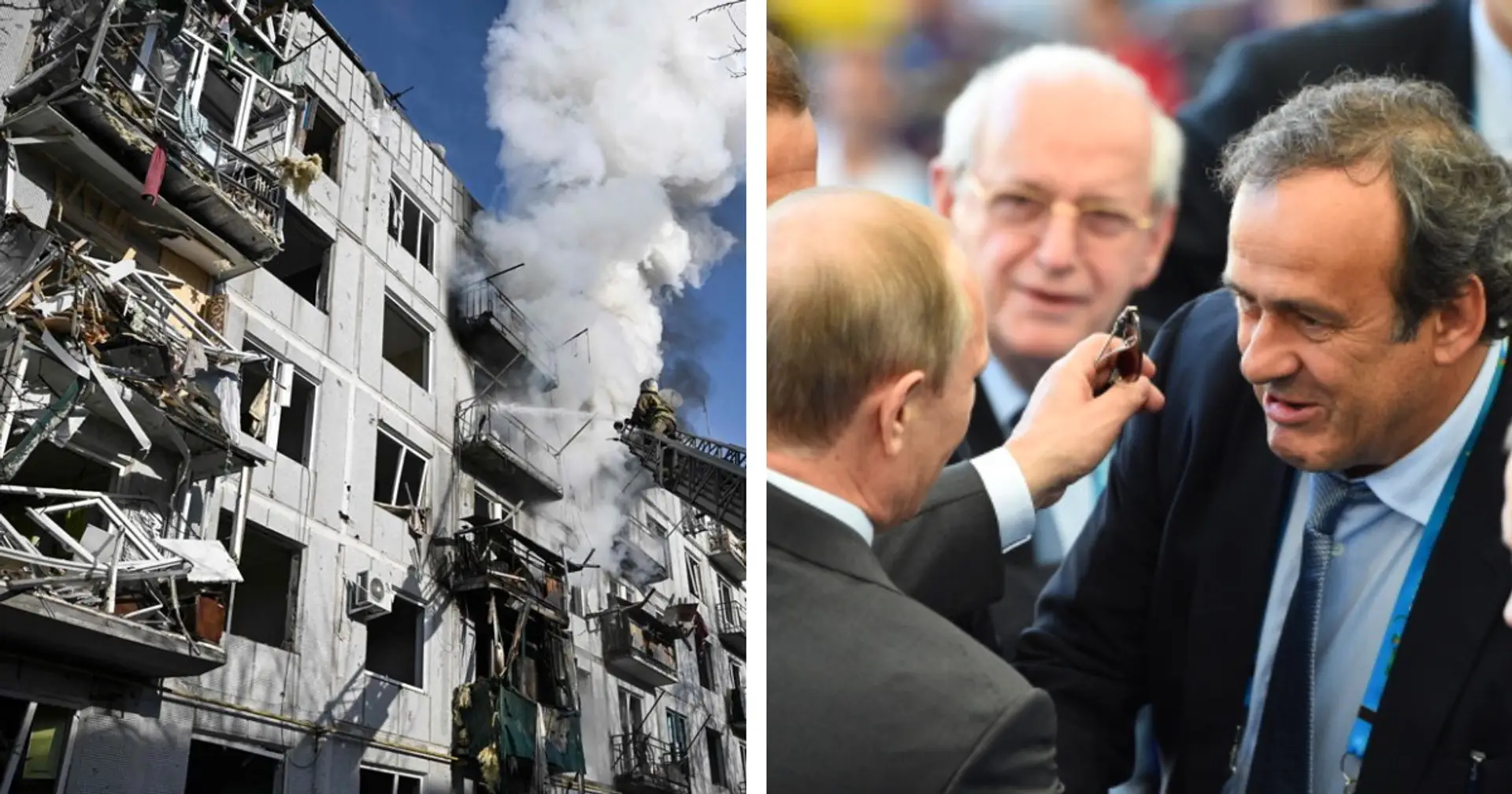 Michel Platini calls on Vladimir Putin to end 'shooting and bombing' in Ukraine