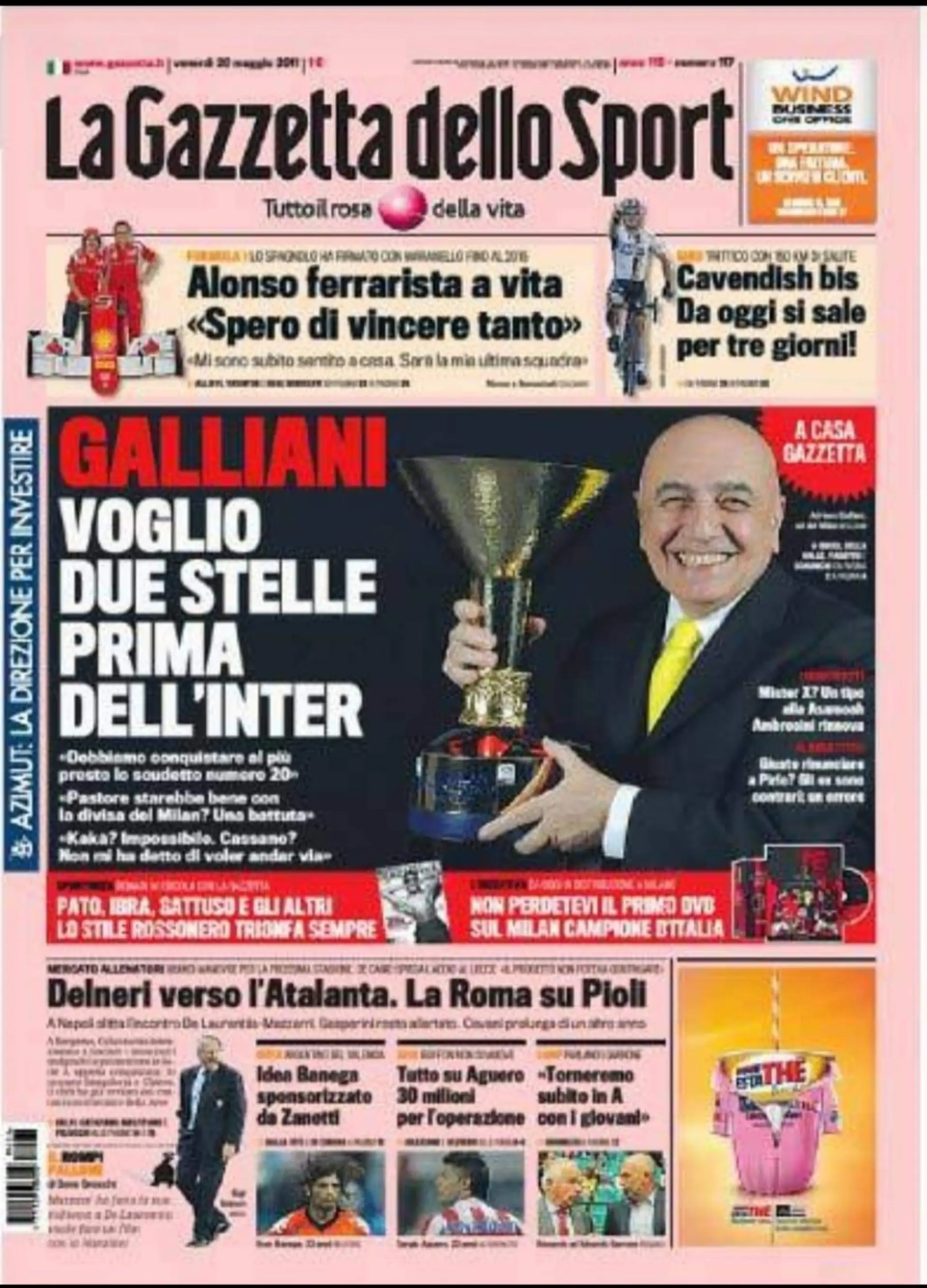 Il 20 Maggio 2011 Galliani,aveva provveduto per il Bilan. 🌟🌟.🤣🤣🤣