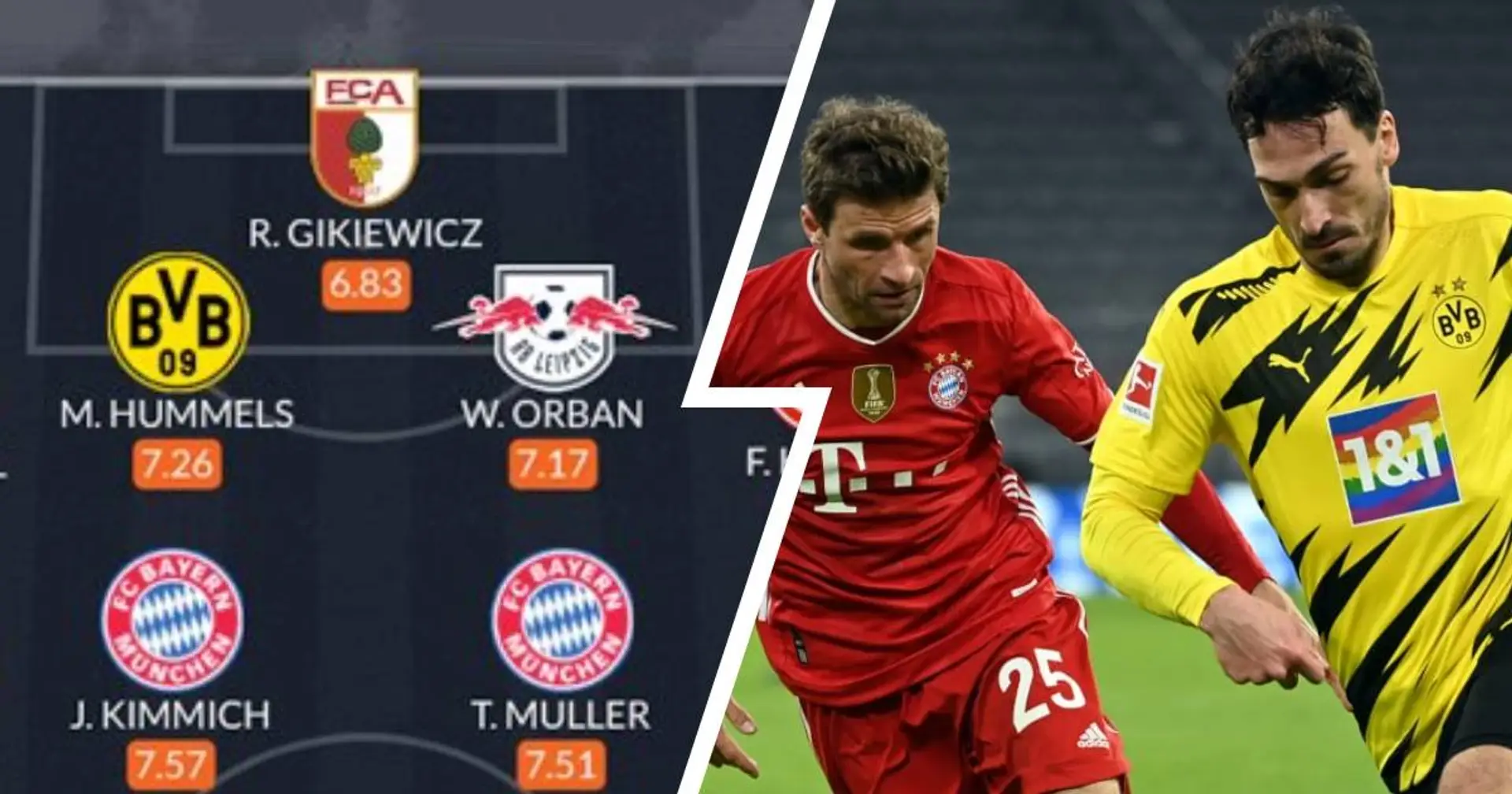 Jeweils 3 Bayern und 3 BVB-Profis gehören zum Top-Team der Saison laut WhoScored