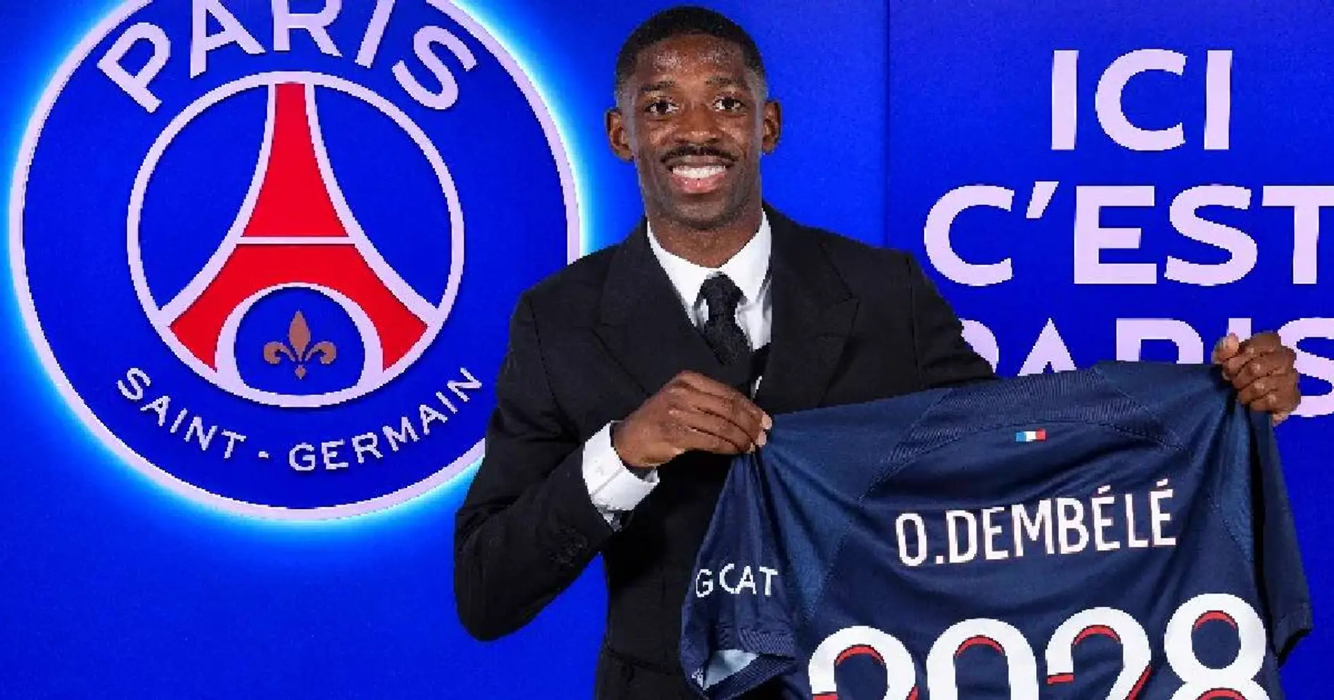 Le PSG officialise l'arrivée d'Ousmane Dembélé