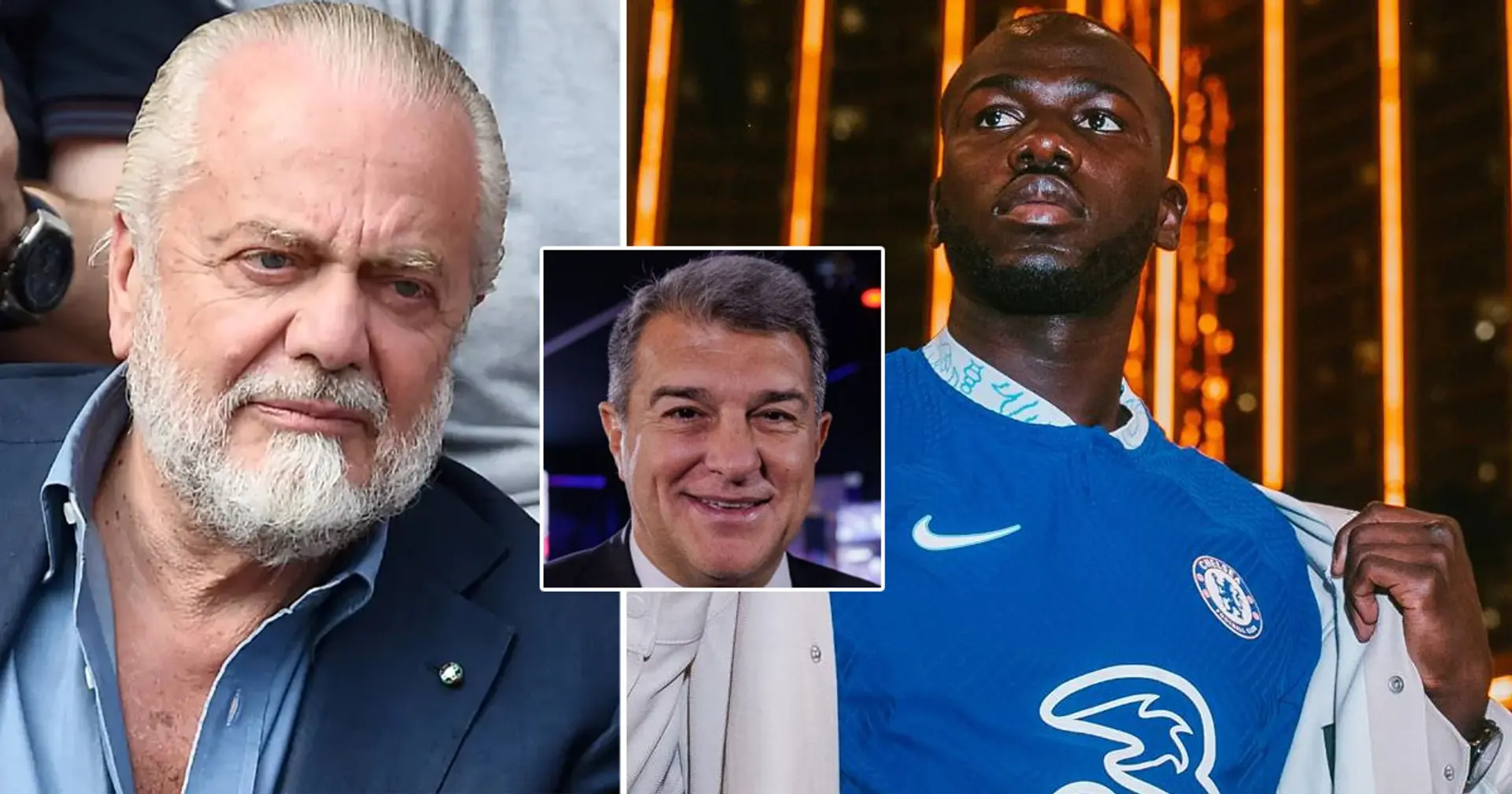 'They had no money': Napoli president aims dig at Barca as he talks Koulibaly transfer