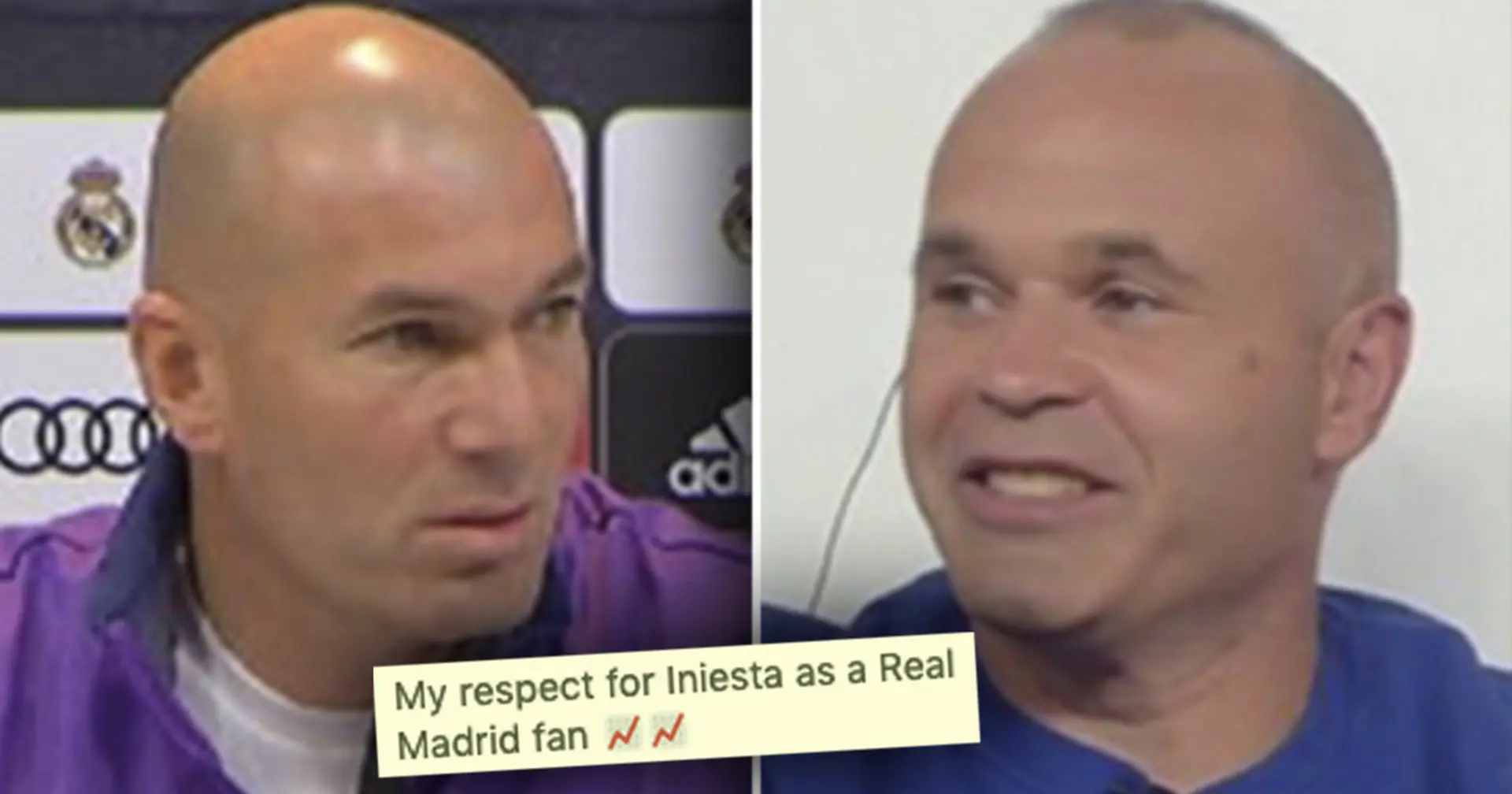 Journalist tells Iniesta he is better than Zidane, Andres' reaction pleases Madridistas