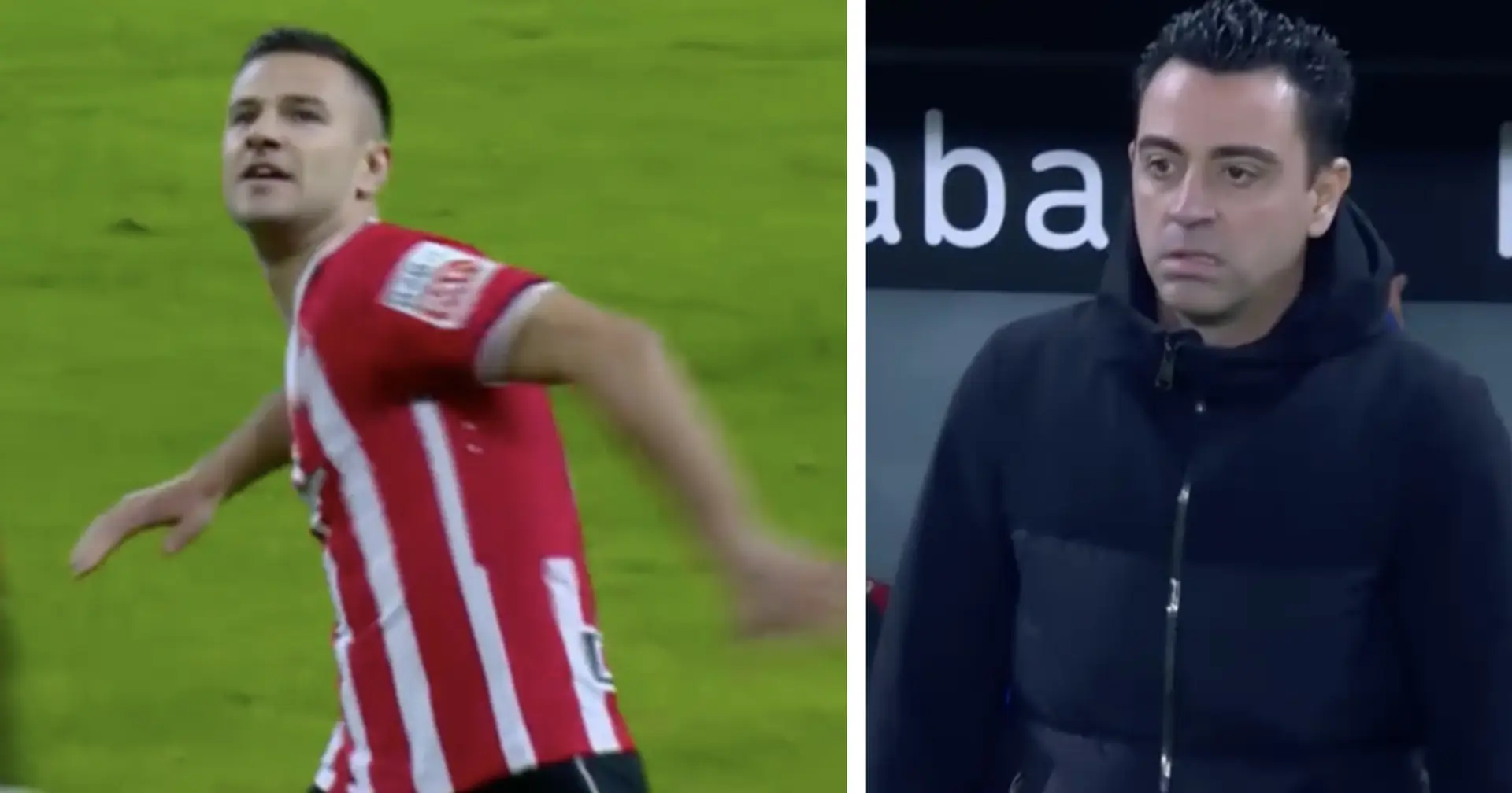 Xavi's reaction to conceding in 37th second v Bilbao says it all