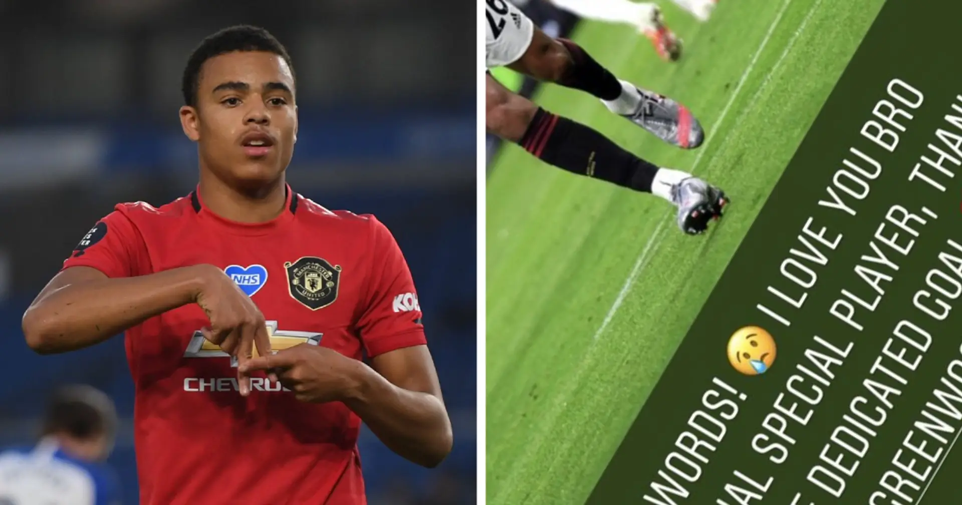Greenwood dedicates Brighton goal to Angel Gomes: 'A promise is a promise'
