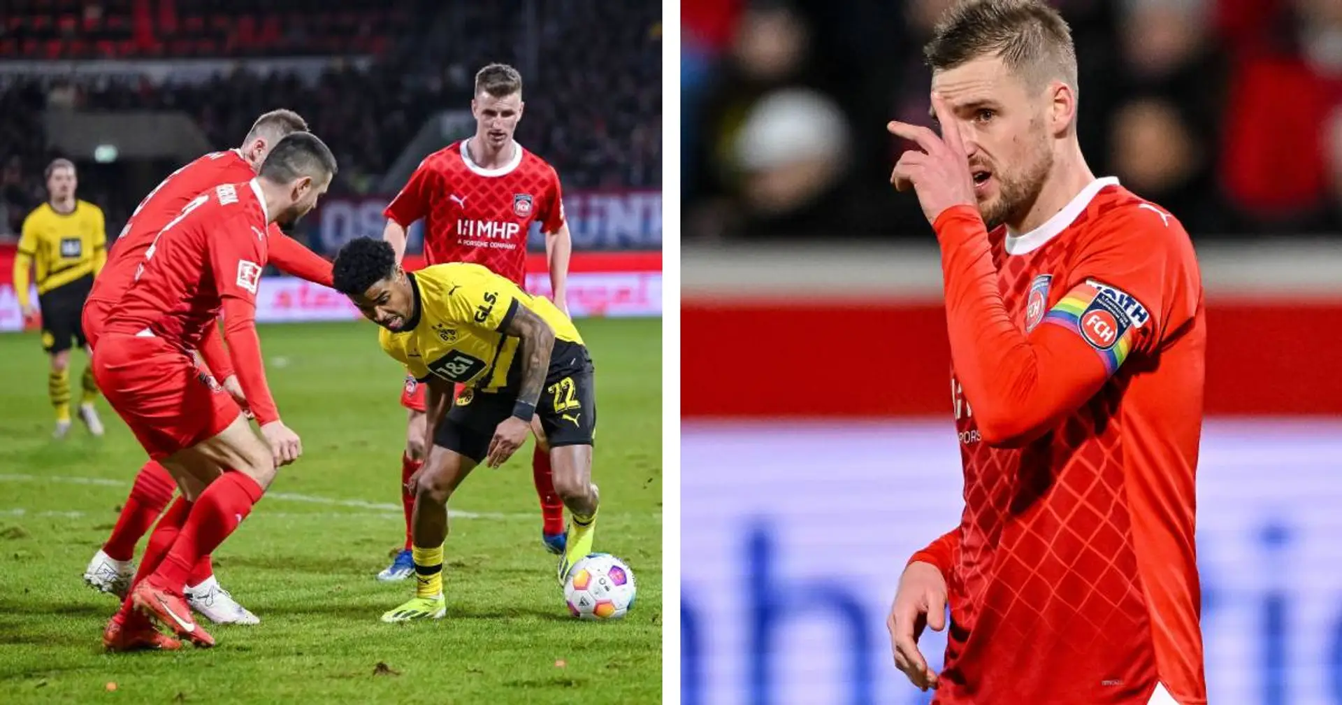Heidenheim-Kapitän Mainka: "Dass wir mit Dortmund auf Augenhöhe sind... hätte nicht gedacht, dass ich das mal sage"