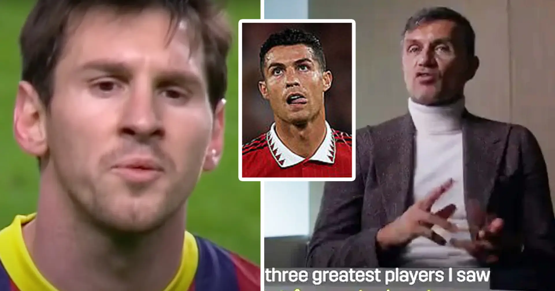 Paolo Maldini names the three greatest players he's ever seen, completely ignores Ronaldo