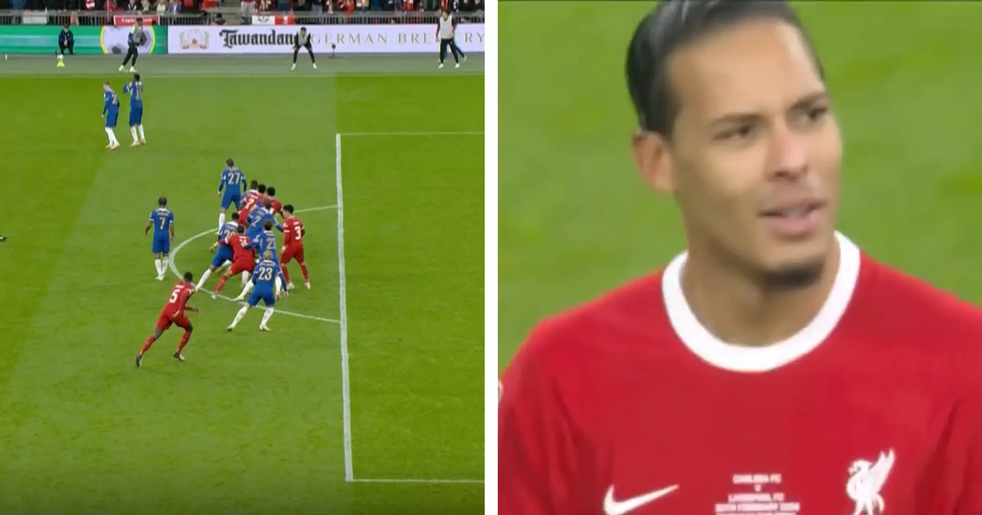 'Can’t believe we’ve got away with that': Chelsea fans react as Van Dijk's goal gets ruled out