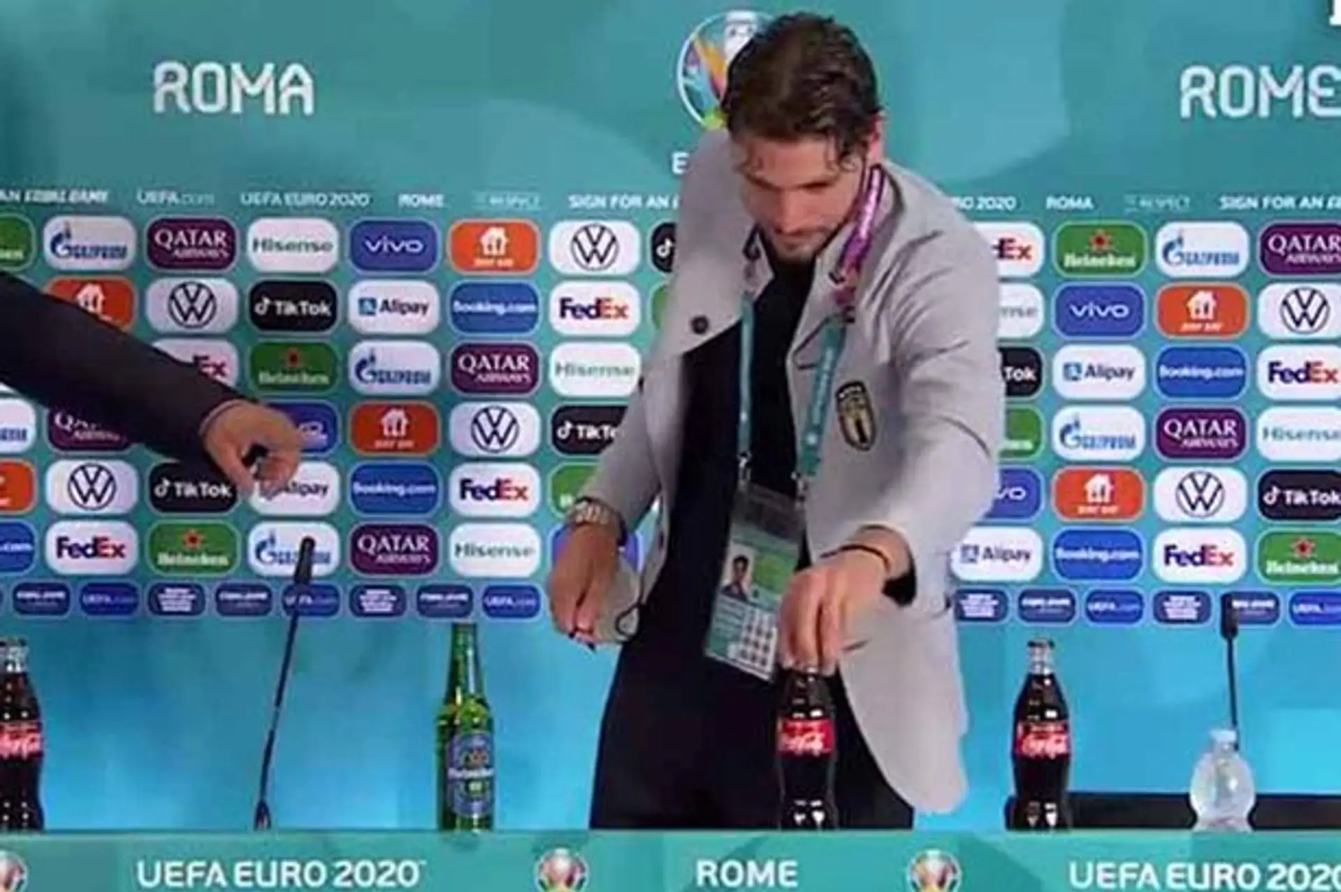 Locatelli follows Ronaldo's lead as Euro 2020 bosses address Coca-Cola snubs