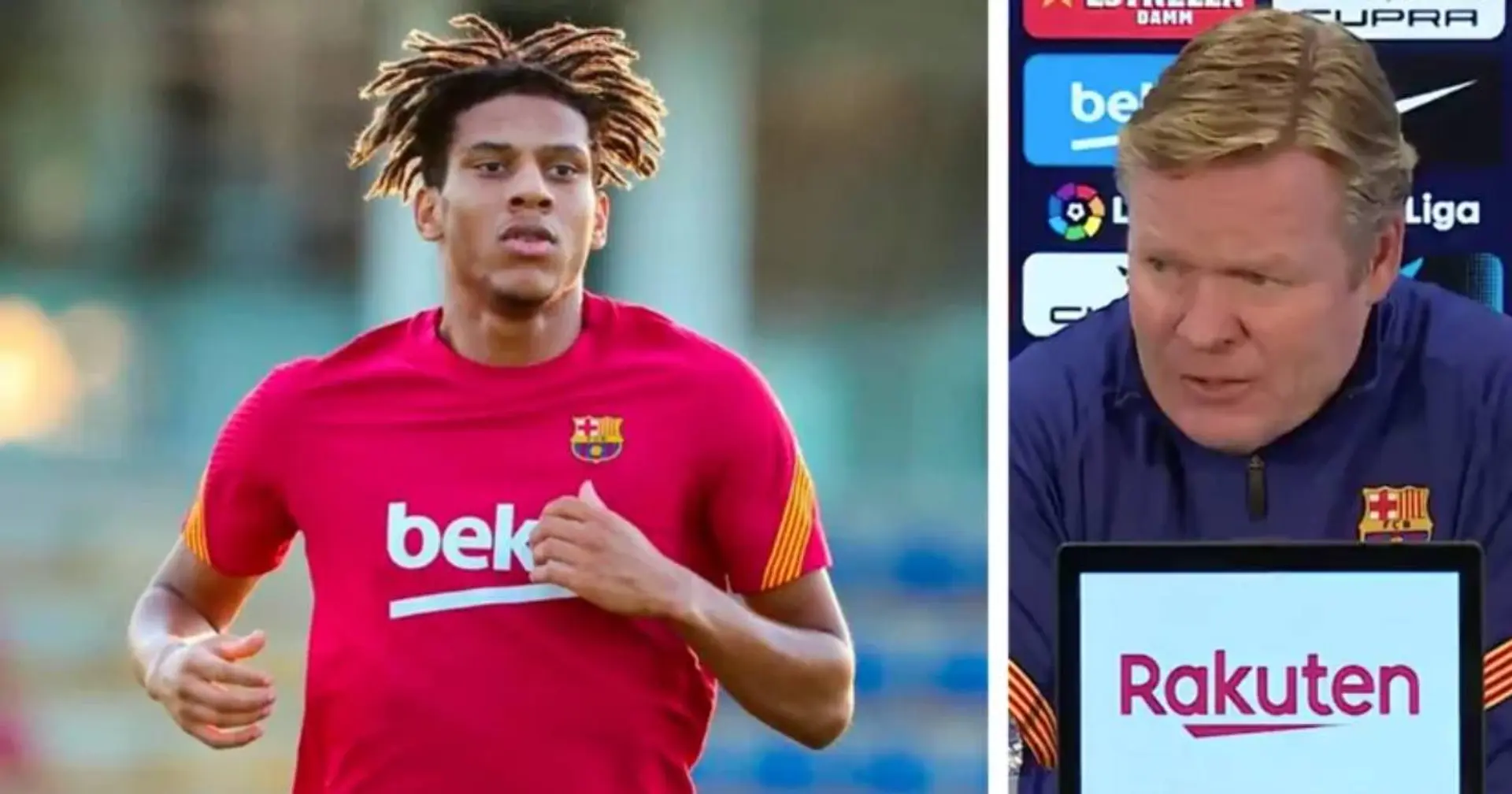Koeman: 'Todibo es jugador del Barça pero no voy a contar con él'