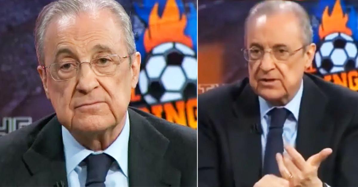 Florentino Perez vergisst einen der Super-League-Klubs während eines Live-TV-Interviews - Video geht viral