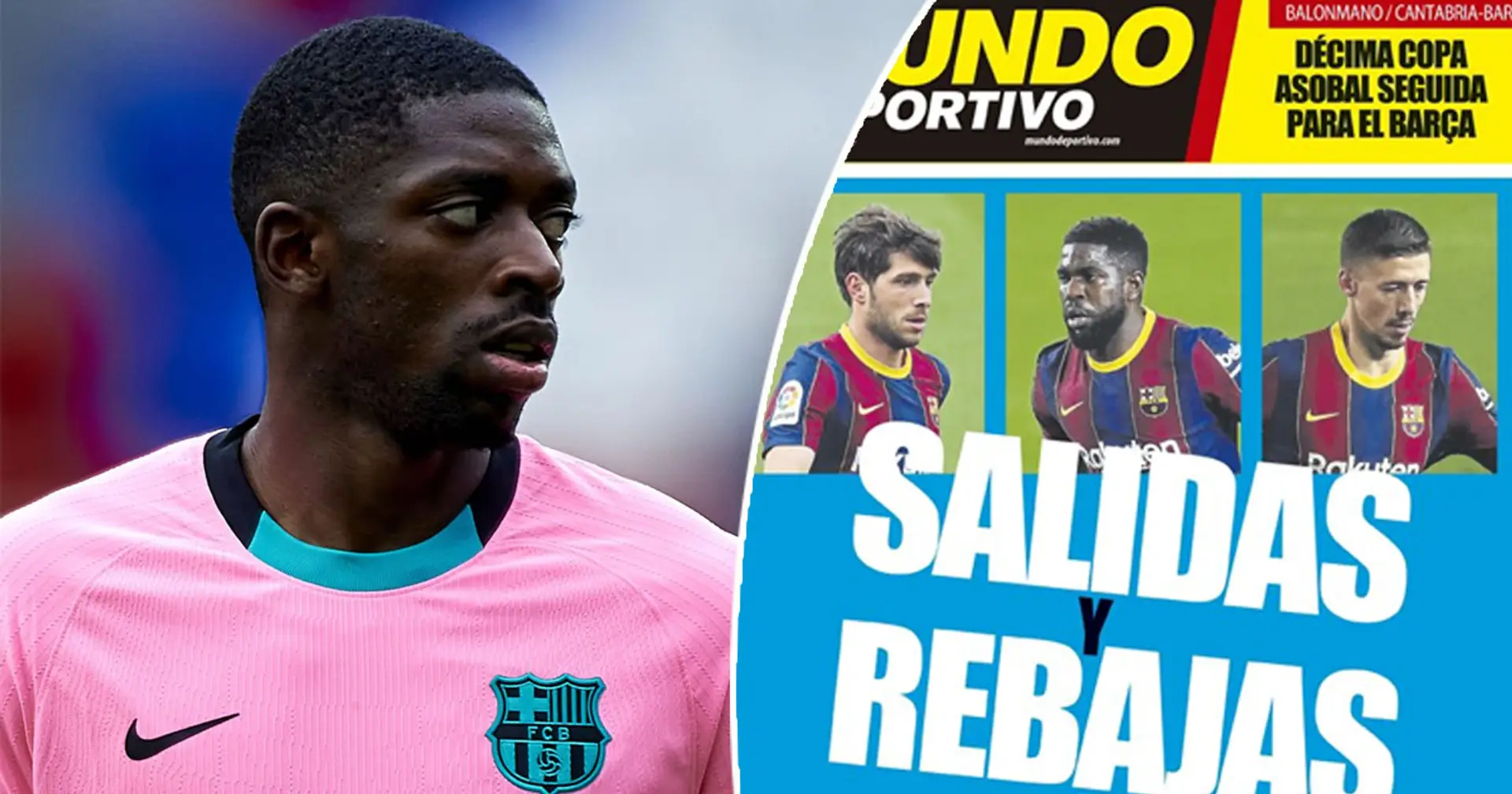 Barca to meet with agents of 6 players to discuss their future, Dembele and Alba included (reliability: 5 stars)