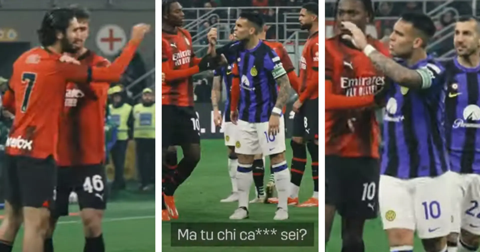 Lautaro zittisce Adli, il Capitano dell'Inter difende Barella nel derby: "Tu chi c*** sei?!" - VIDEO