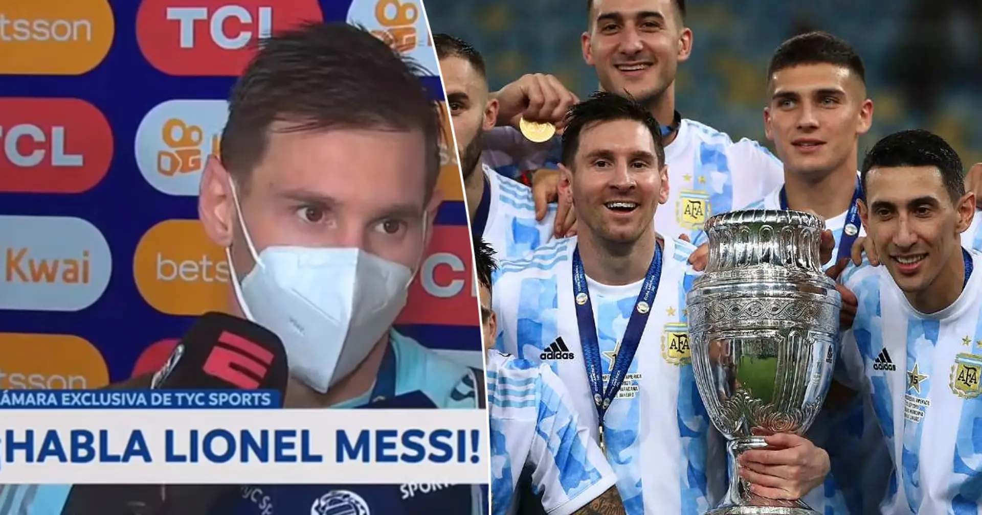 "Davon habe ich geträumt": Messi reagiert auf den Copa-America-Sieg