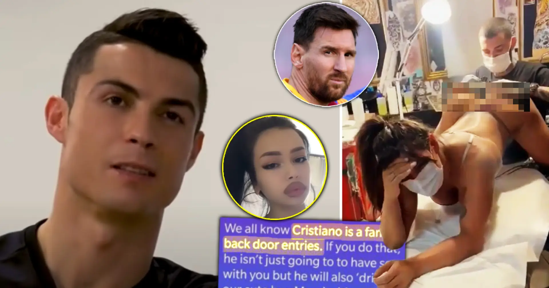 'Don't do an*l with Cristiano, he wants Ballon d'Or revenge': I messaged MissBumBum on Messi tattoo
