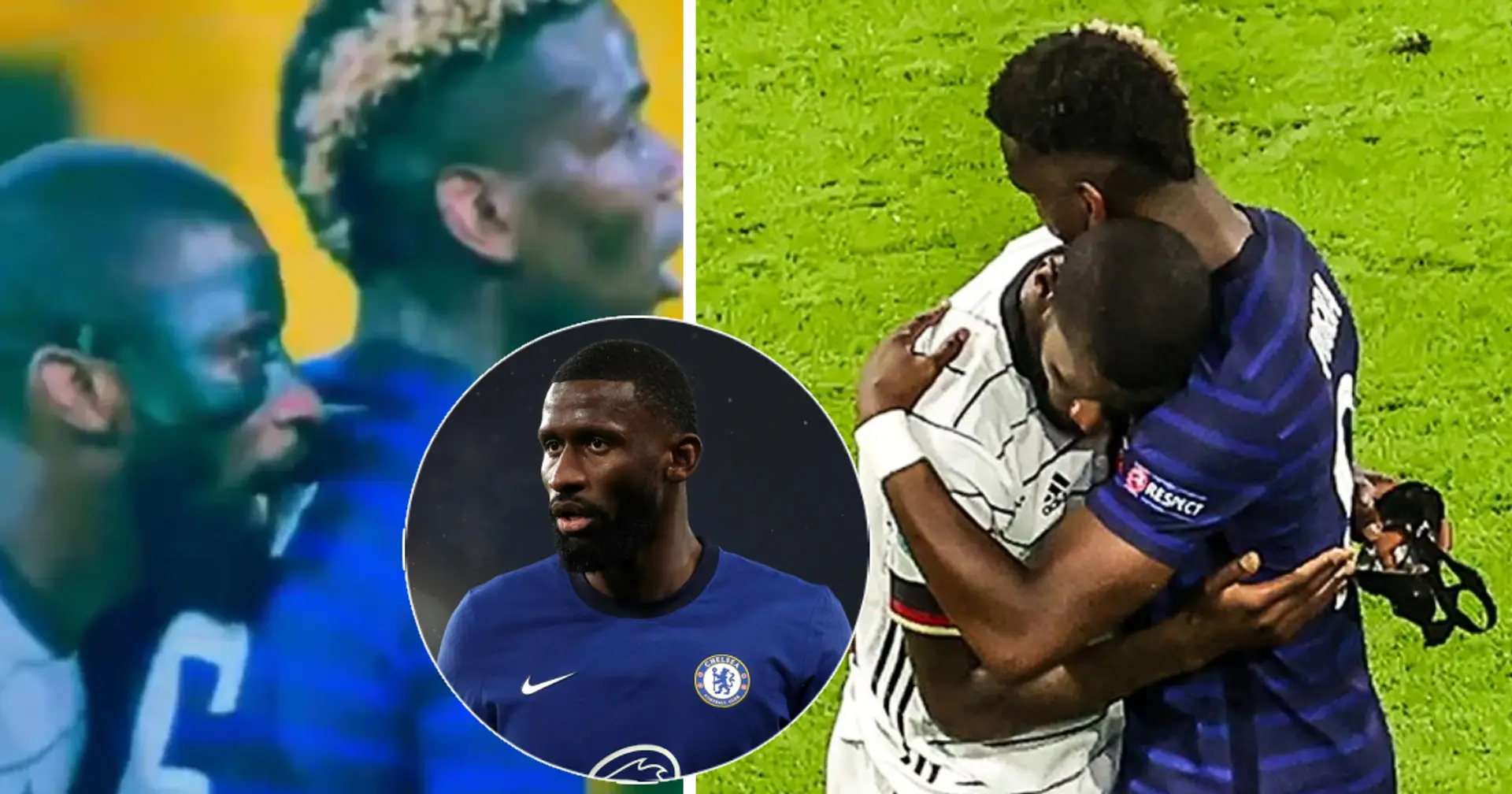 Rudiger and Pogba interact positively with each other after game despite 'biting' incident - spotted