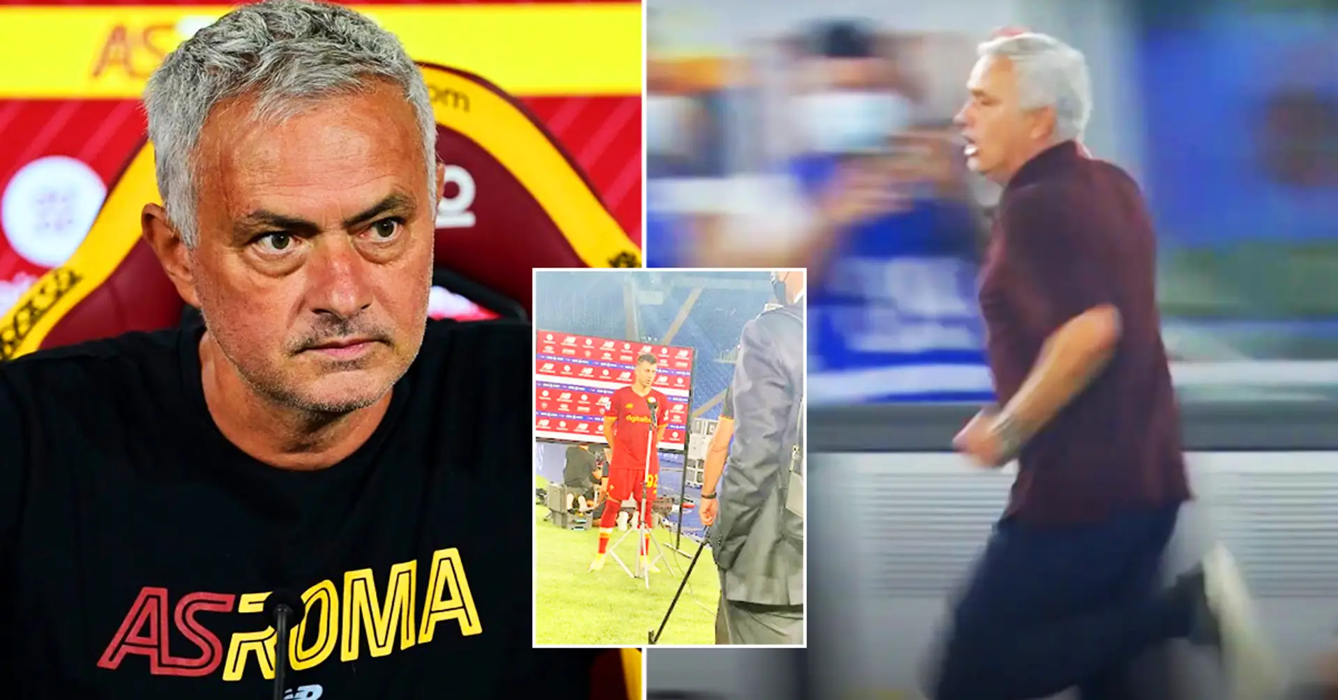 Unglaubliche Szenen in Italien: Jose Mourinho rennt wie Usain Bolt nach dem großartigen Rom-Spiel