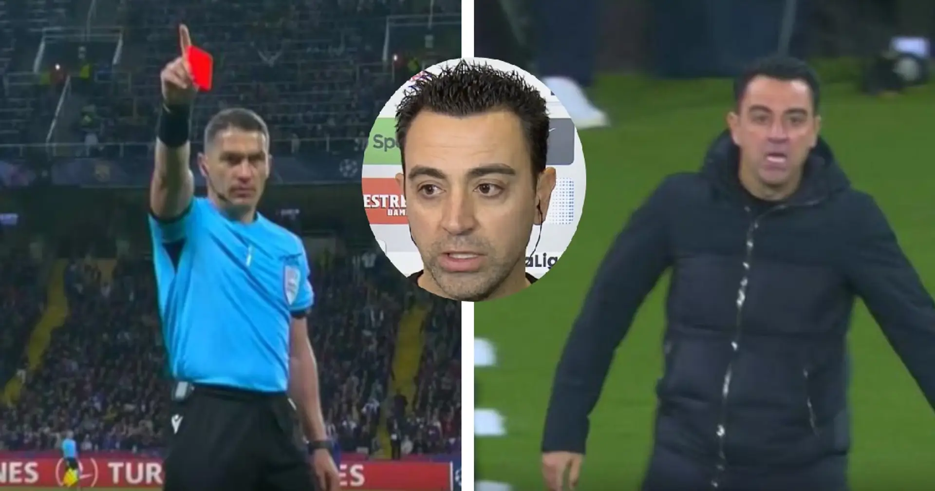 Xavi: 'Referee was a disaster, I told him so'