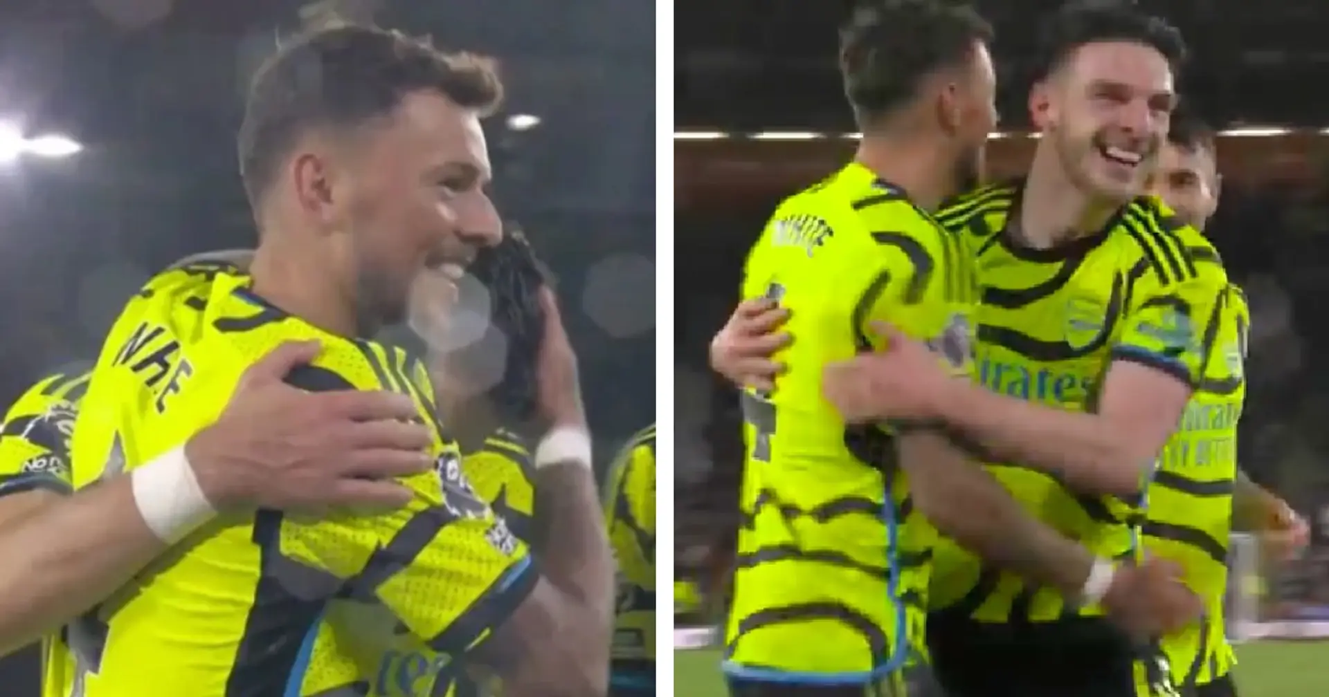Arsenal players give Ben White 'Kiwior treatment' after rare goal - spotted