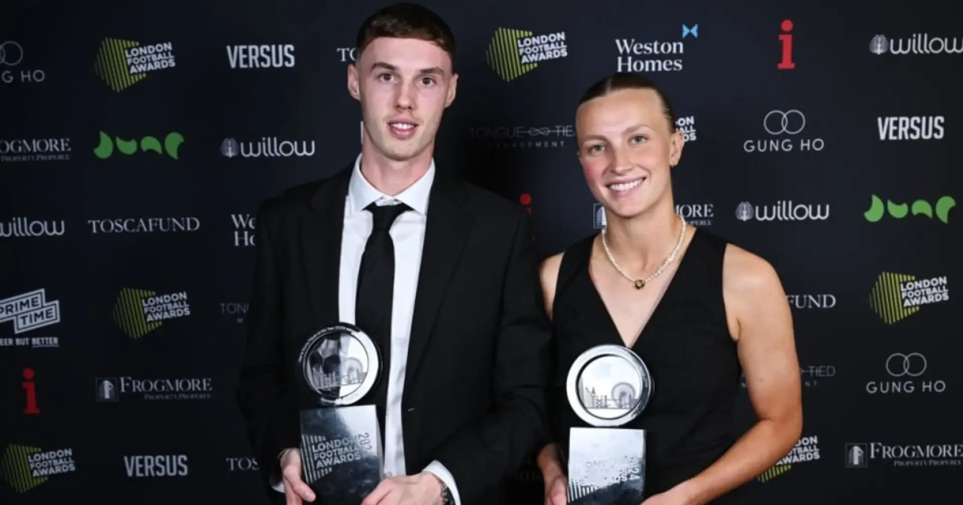 Cole Palmer, Lauren James and Aggie Beever-Jones among winners at London Football Awards