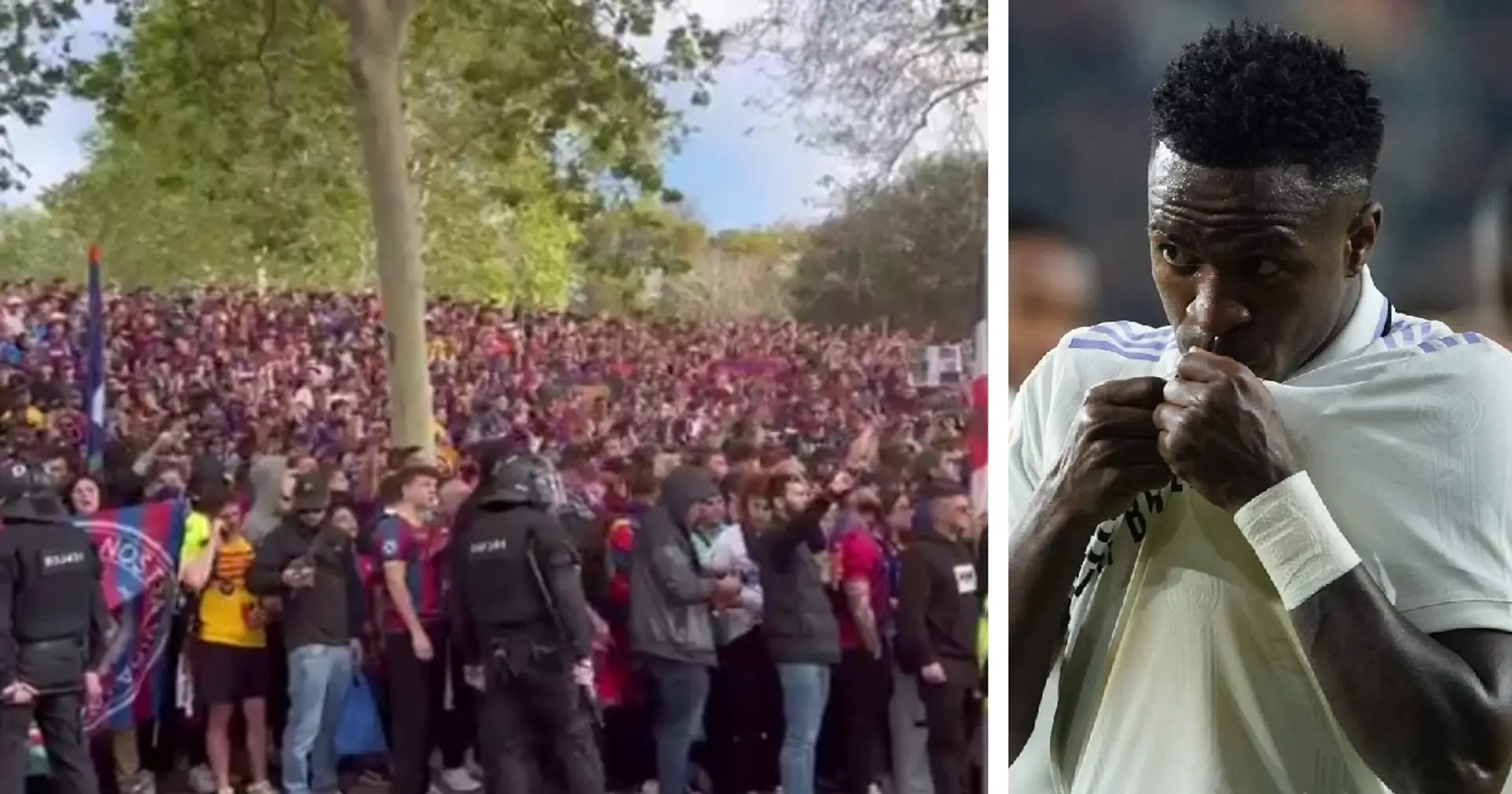 Shame! Barca fans aim abusive chant at Vinicius again - their exact words heard 