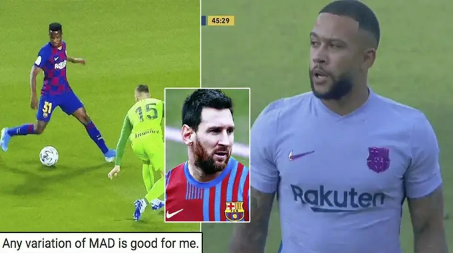 Un fan quiere que el tridente en ataque del Barça sea MAD: tiene 9 significados