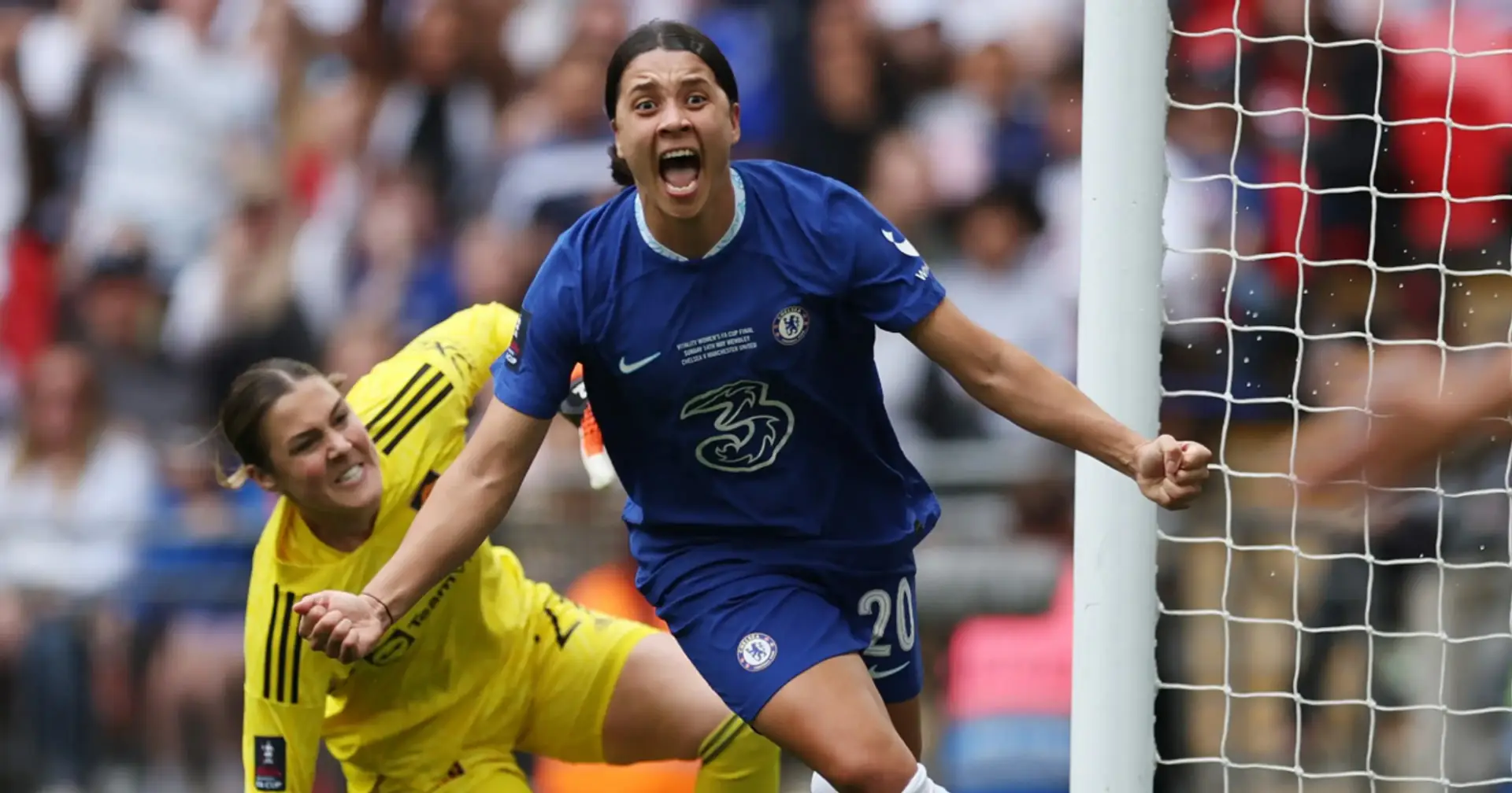 Chelsea Women beat Man United to win third FA Cup in a row