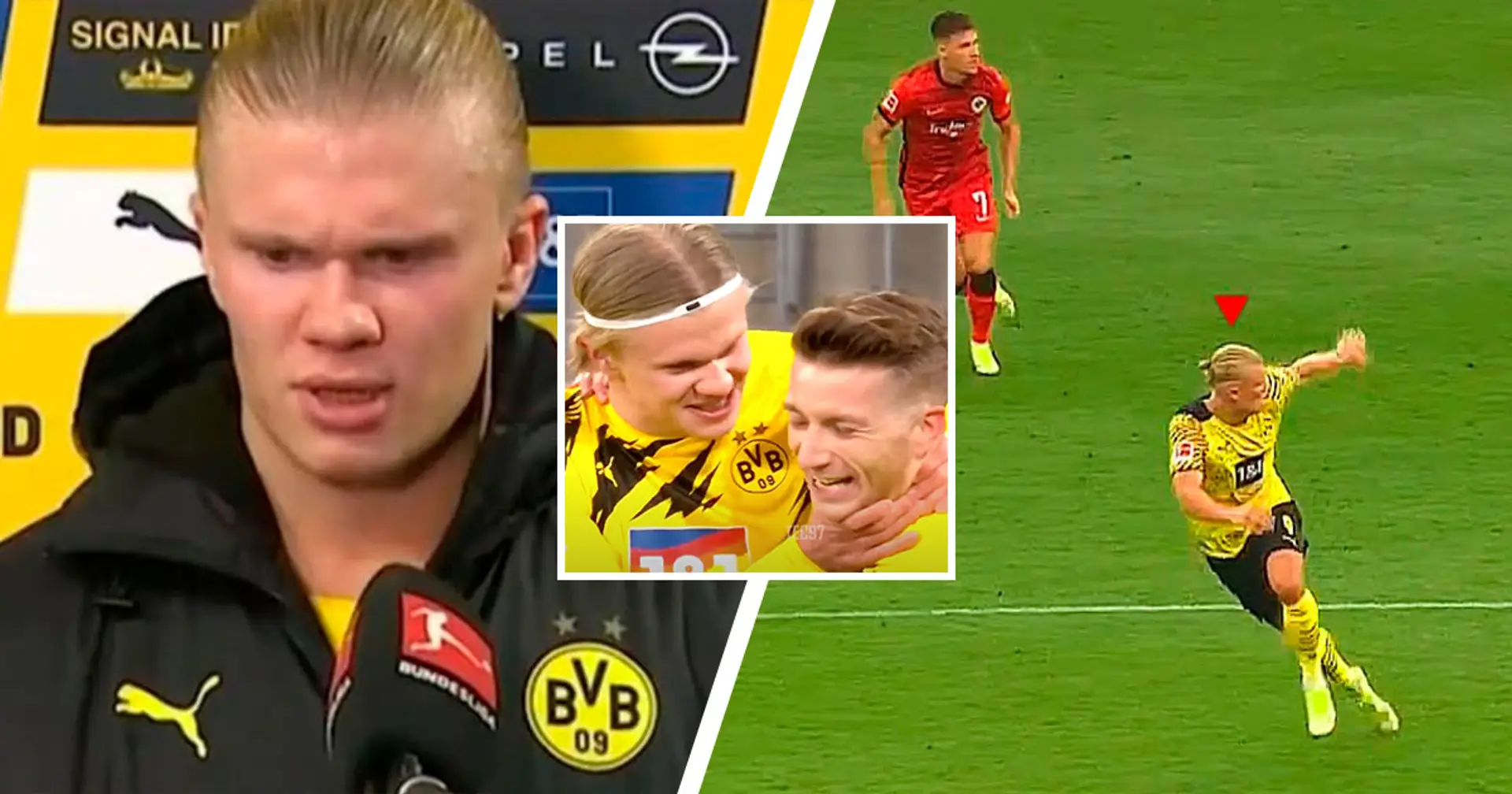 Haaland after last night's game: 'Dortmund pressuring me. I never spoke until now to respect them. Things will happen now'