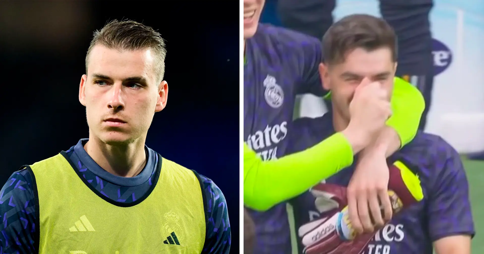 Spotted: Lunin's emotions after the Cadiz win - you don't see him like this very often