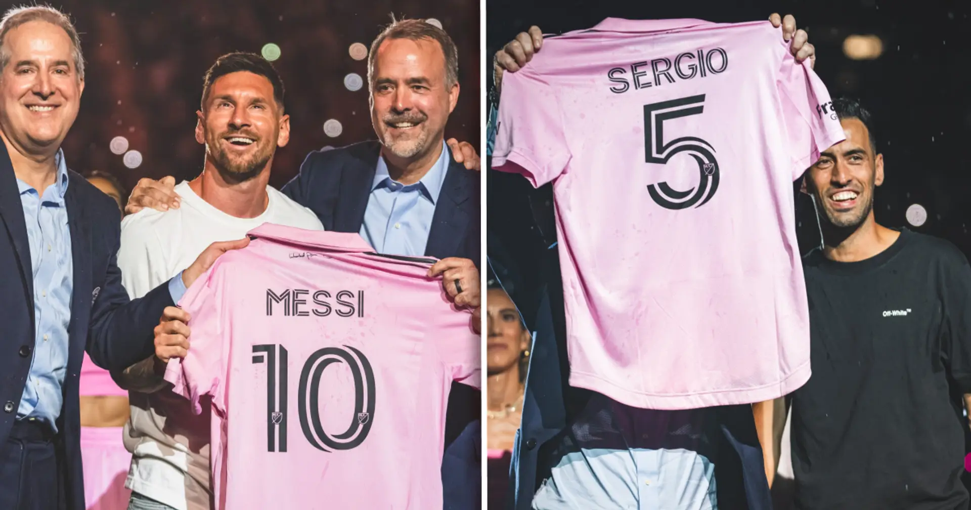8 best pics and vids as Messi and Busquets are unveiled in packed Miami stadium 