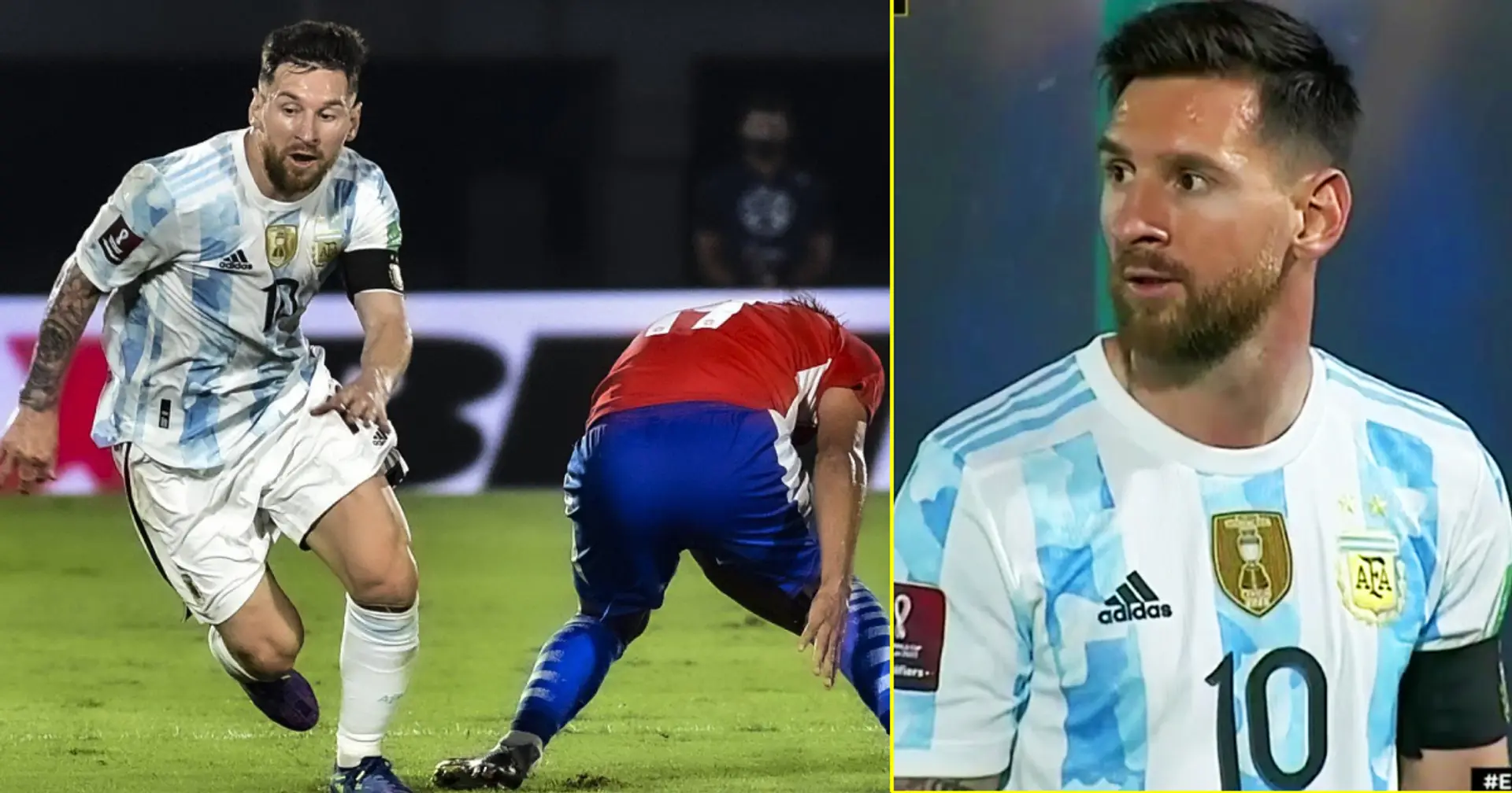 Lionel Messi stuns Paraguay defender who tries to mark him, sends him tumbling