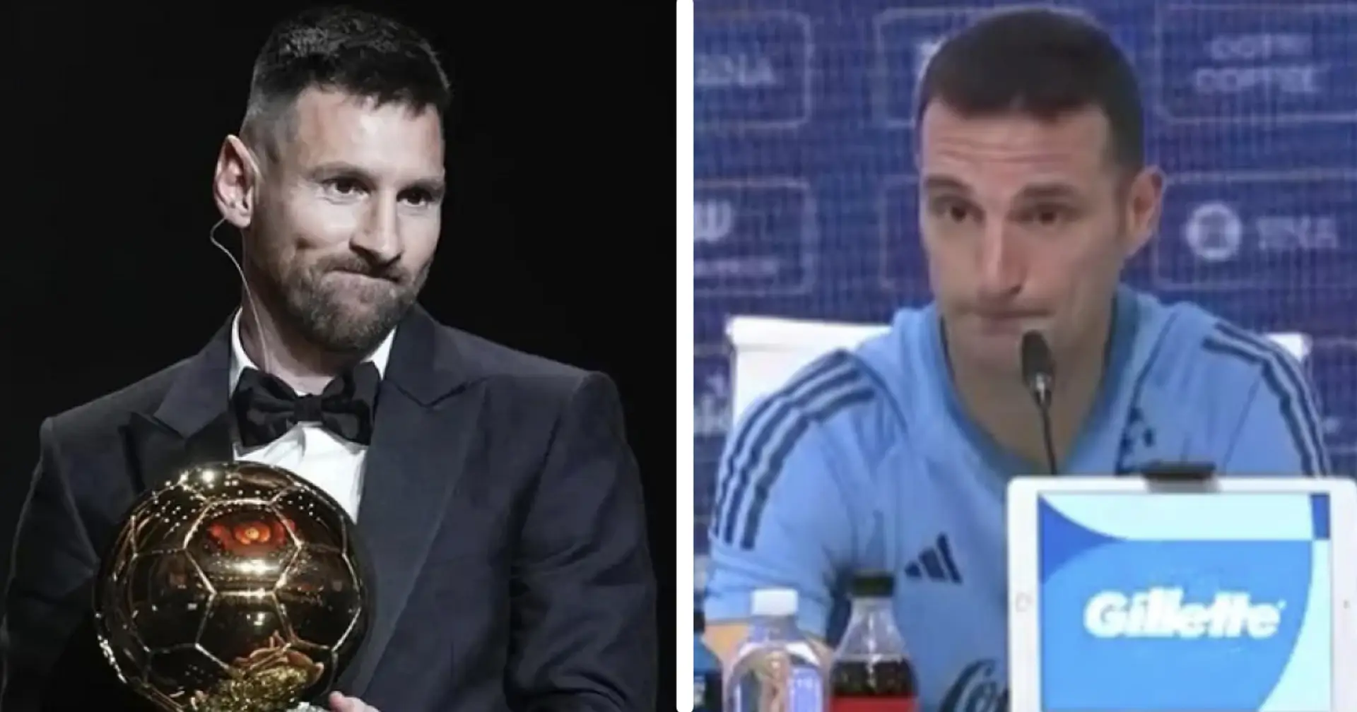 Scaloni brilliantly reacts to people doubting Messi's Ballon d'Or win