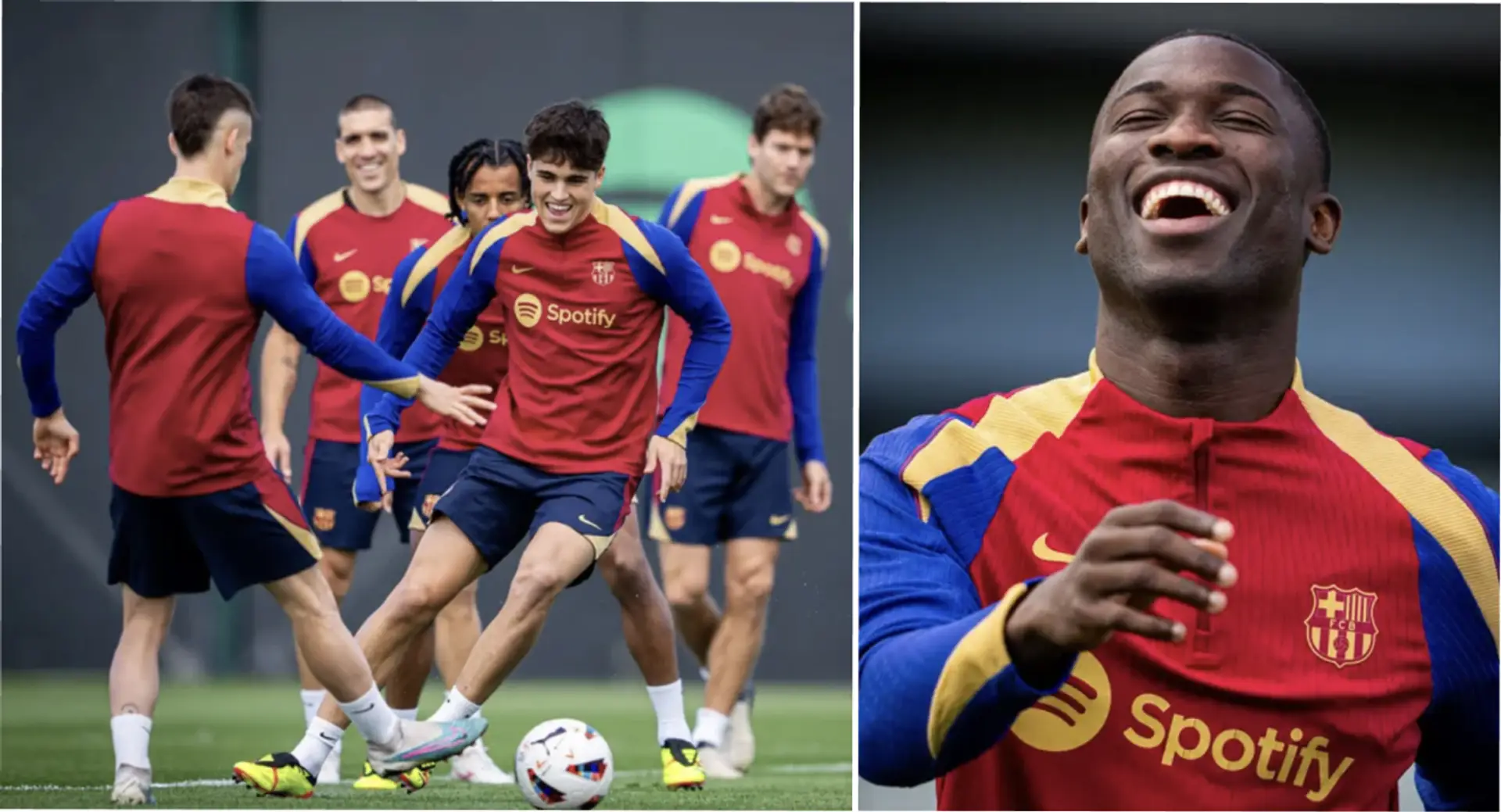7 fresh pics from Barca's latest training – one new face in