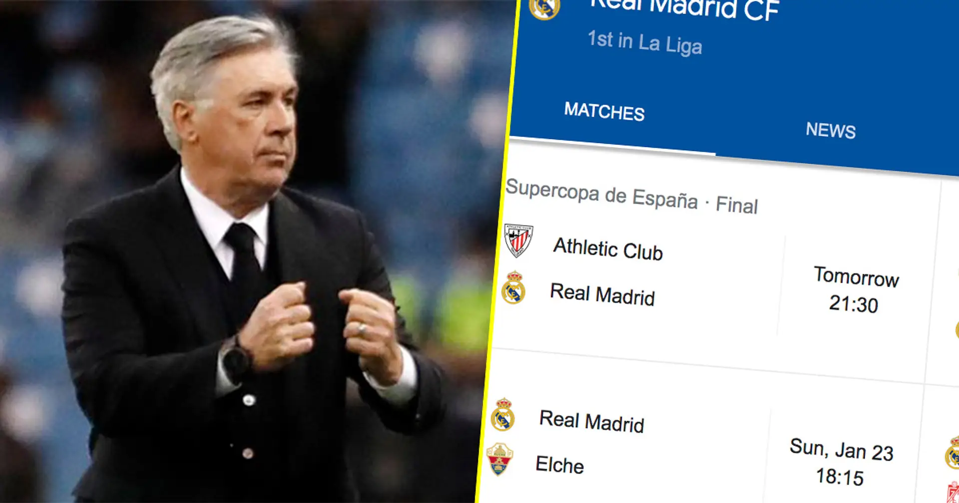 SPIELPLANERINNERUNG: Die nächsten 6 Spiele von Real Madrid