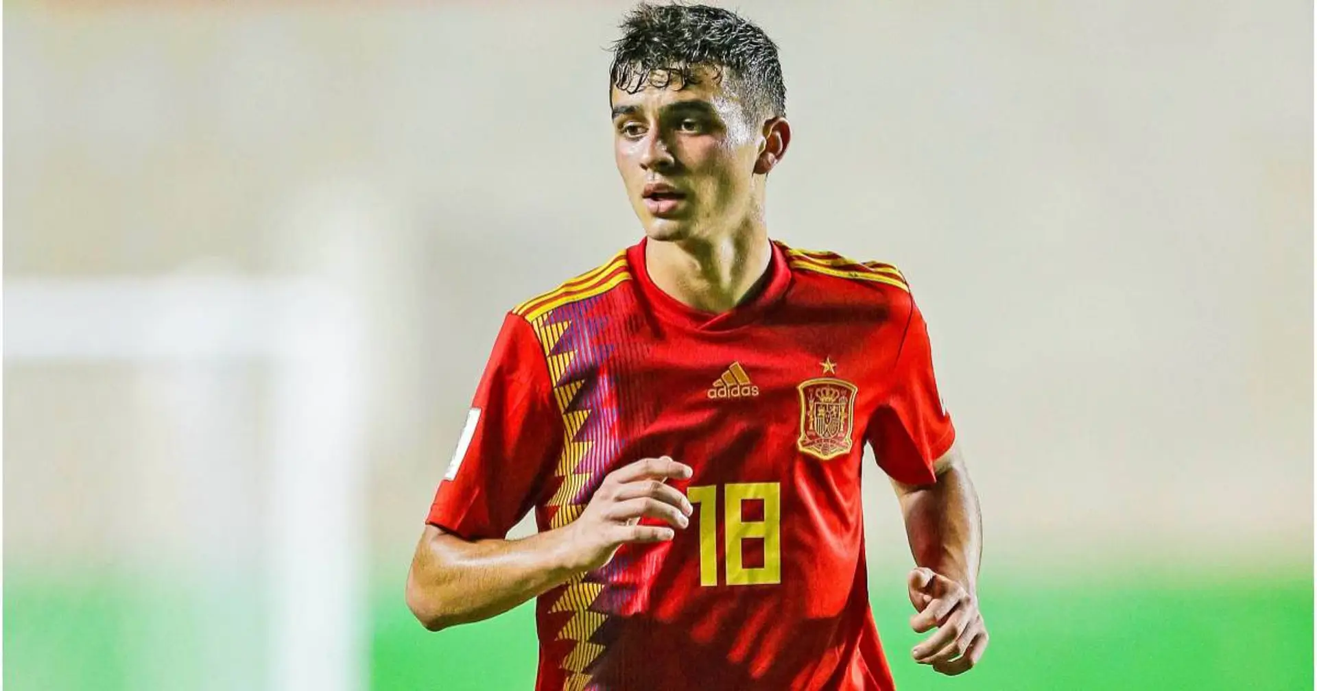 Pedri debutó anoche con la selección sub 21 de España