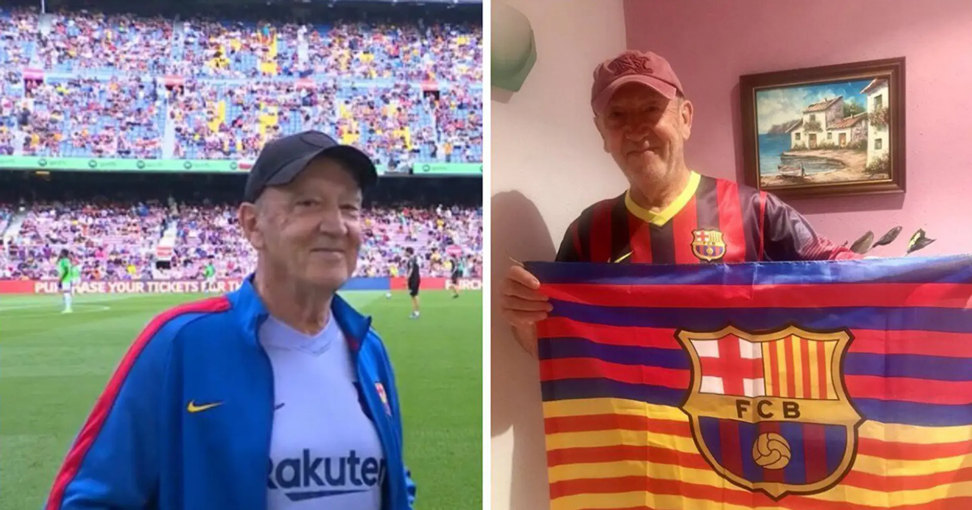 Dieser Barça-Fan hat in 50 Jahren nur ein einziges Spiel der Katalanen verpasst! An diesem Tag lag er auf der Intensivstation 