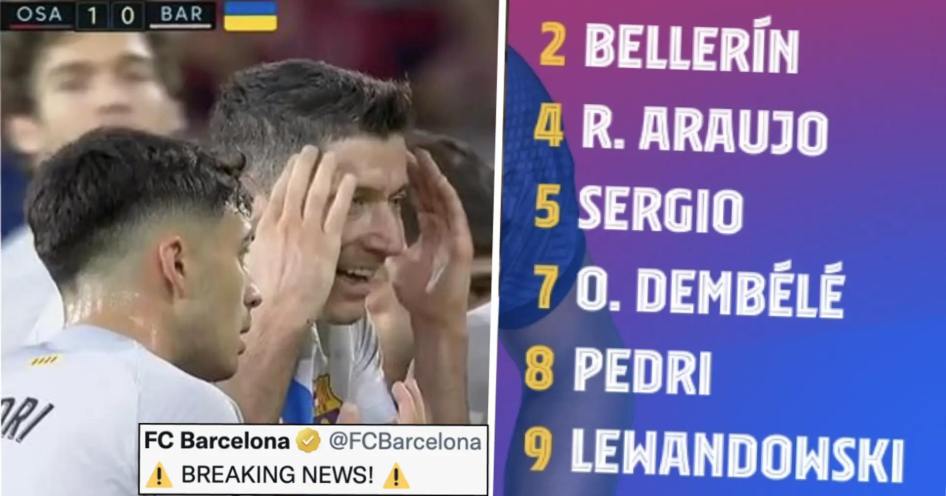 Con Lewandowski: Revelada la convocatoria de 24 jugadores del Barça para el derbi ante el Espanyol