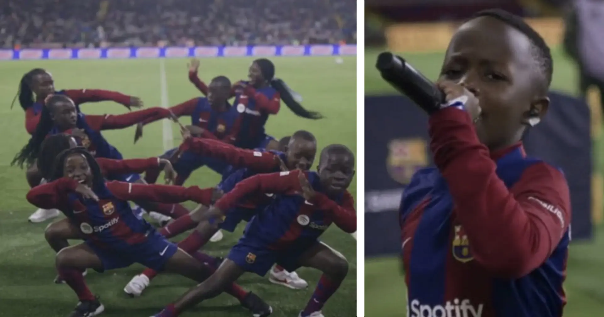 Qui sont les enfants africains qui font vibrer les supporters du Barça à la mi-temps contre Valence ?