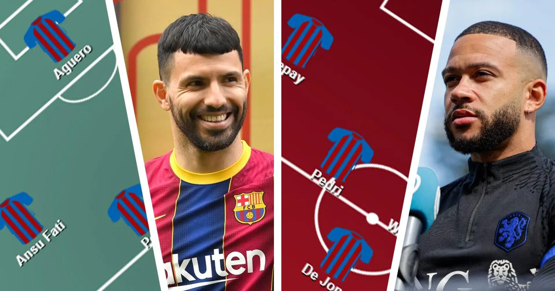 Cómo podría formar el Barça con sus 3 nuevos jugadores y con los otros 2 que están en negociaciones: 2 opciones