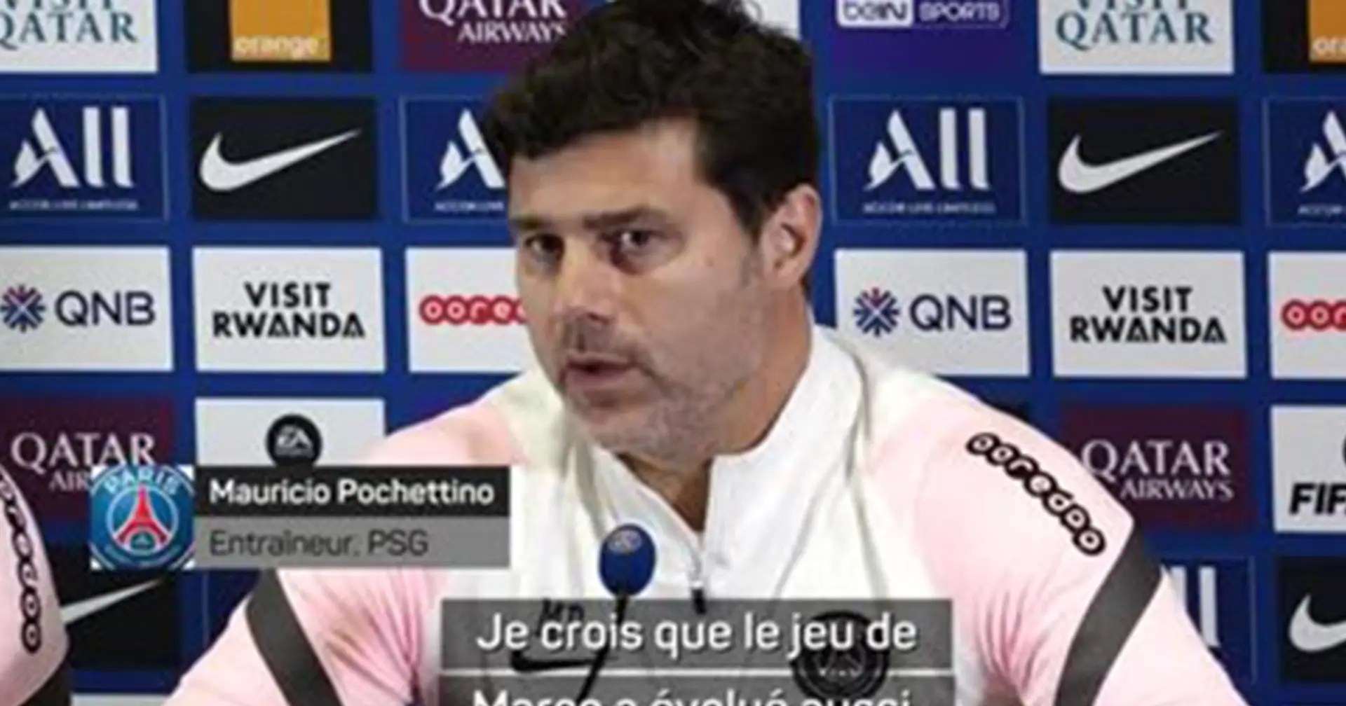 Pochettino opens up on Rennes loss, explains why PSG haven't scored any goals