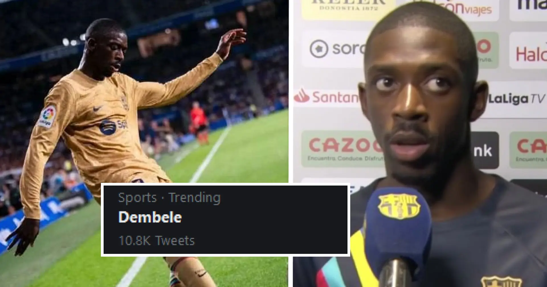 Warum ist Ousmane Dembele derzeit voll im Trend bei den Barcelona-Fans? Erklärt