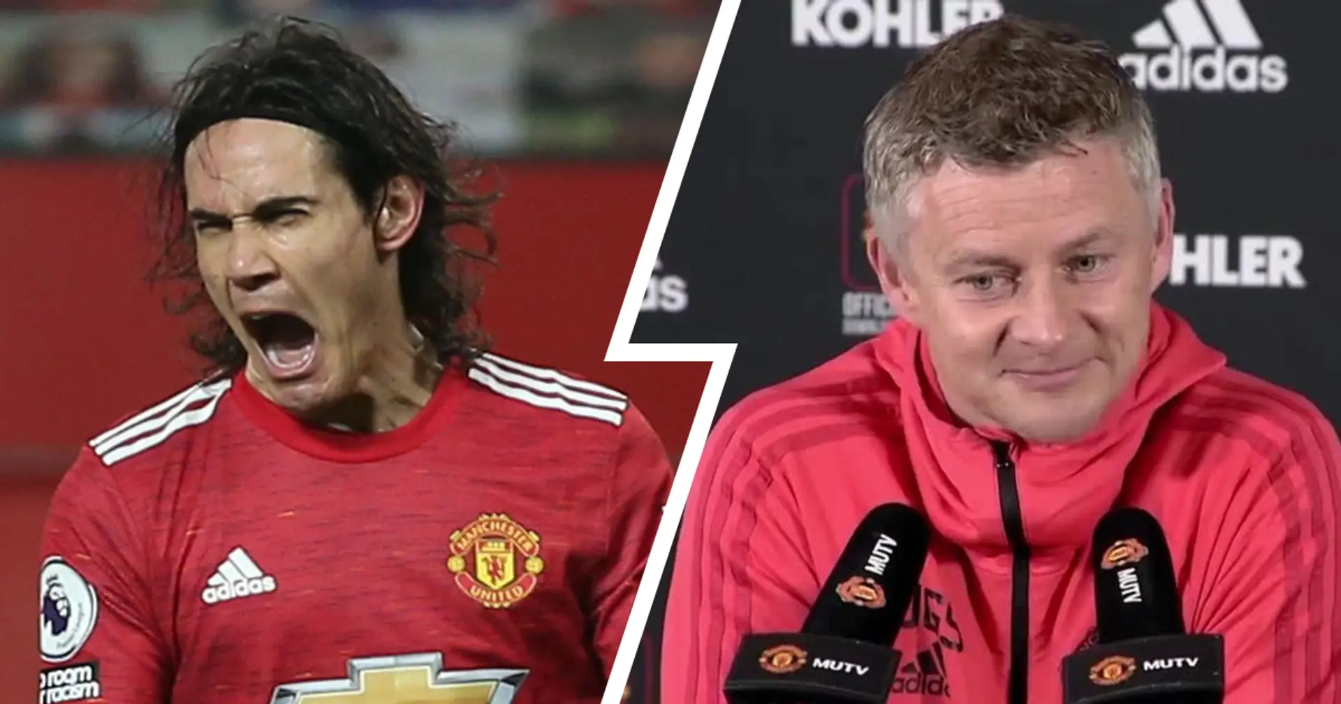 Ole Gunnar Solskjaer reveals conversation with 2 former United players that helped convince him to sign Edinson Cavani