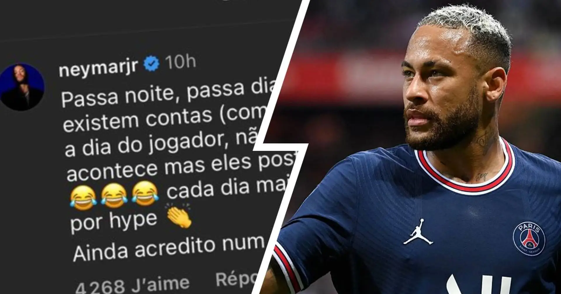 "Je crois toujours en un avenir sans fake news" : Neymar balaie une rumeur sur les raisons de son départ du PSG
