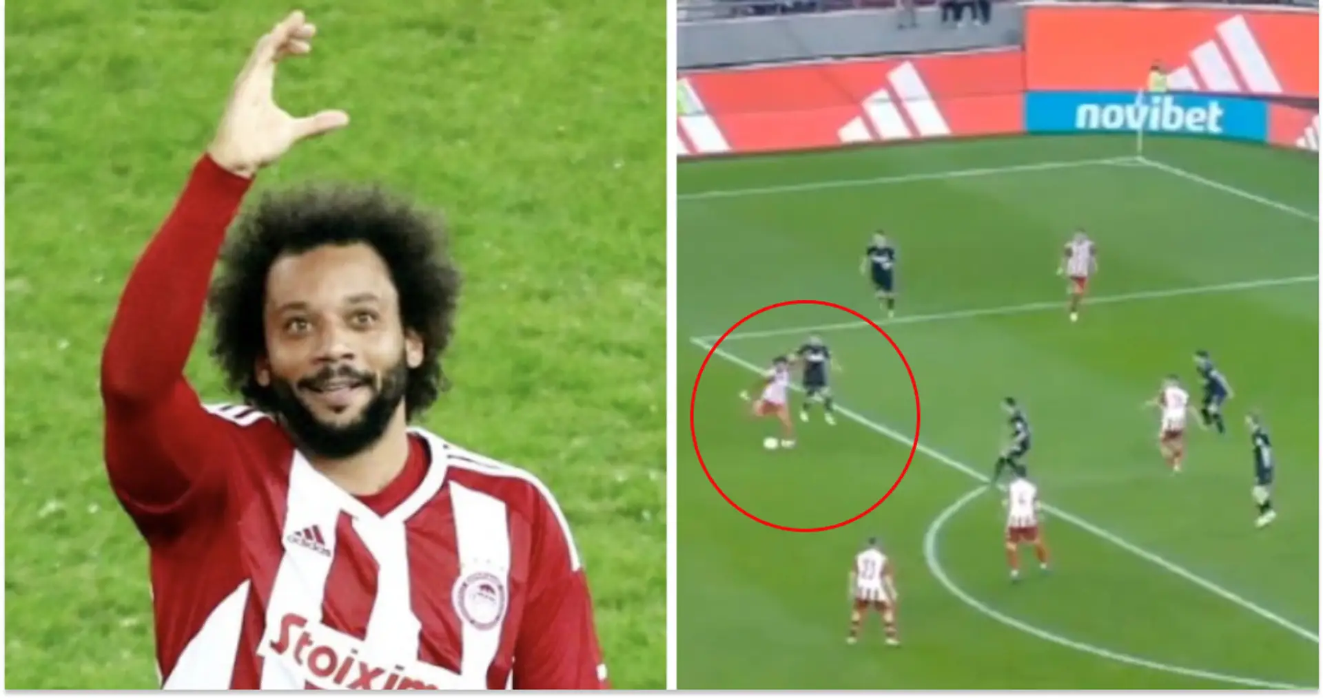Marcelo starts for Olympiacos for first time since joining club, scores from outside the box