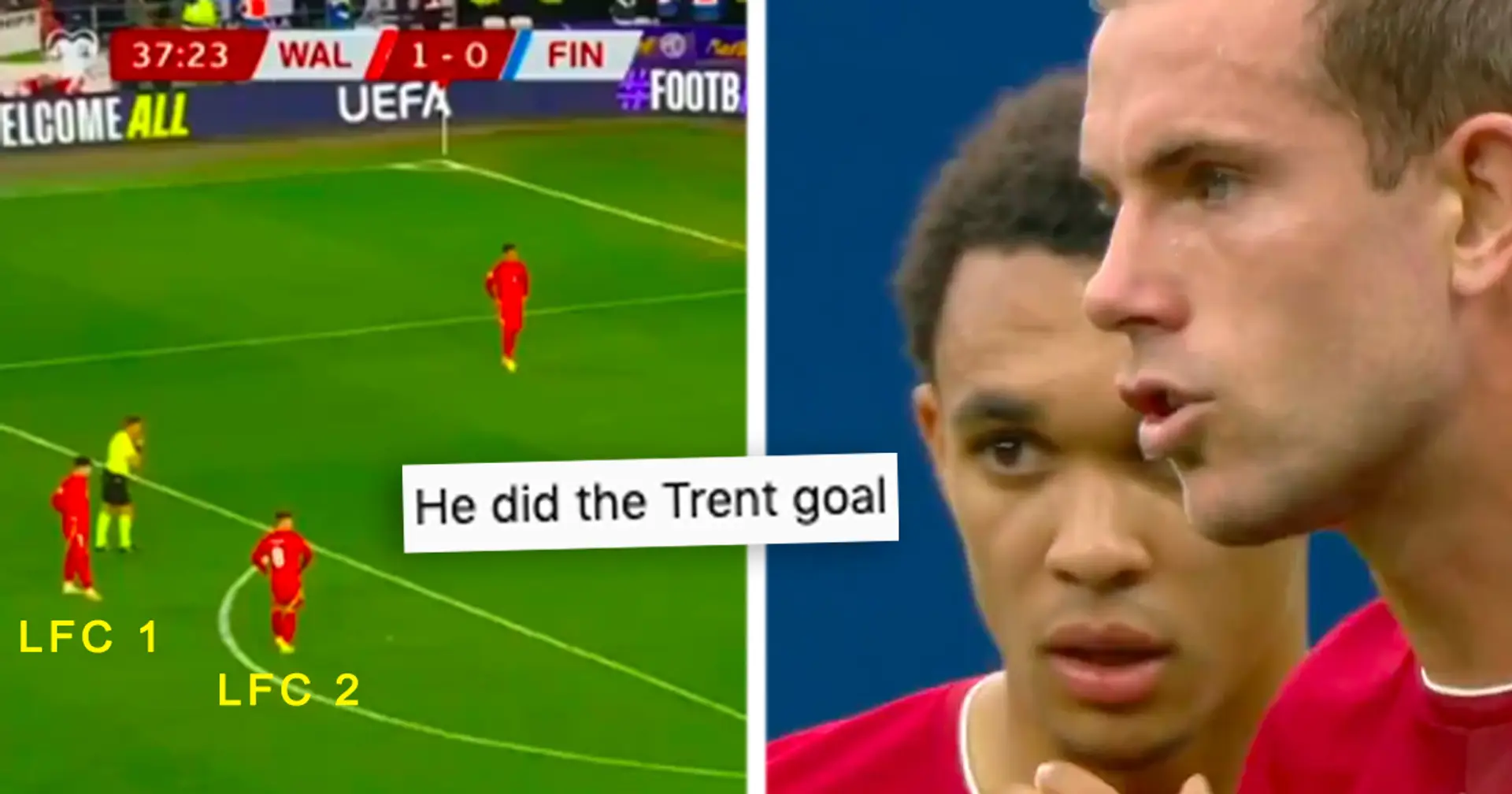 2 Liverpool academy graduates link up for stunning free-kick goal for Wales – fans say one thing