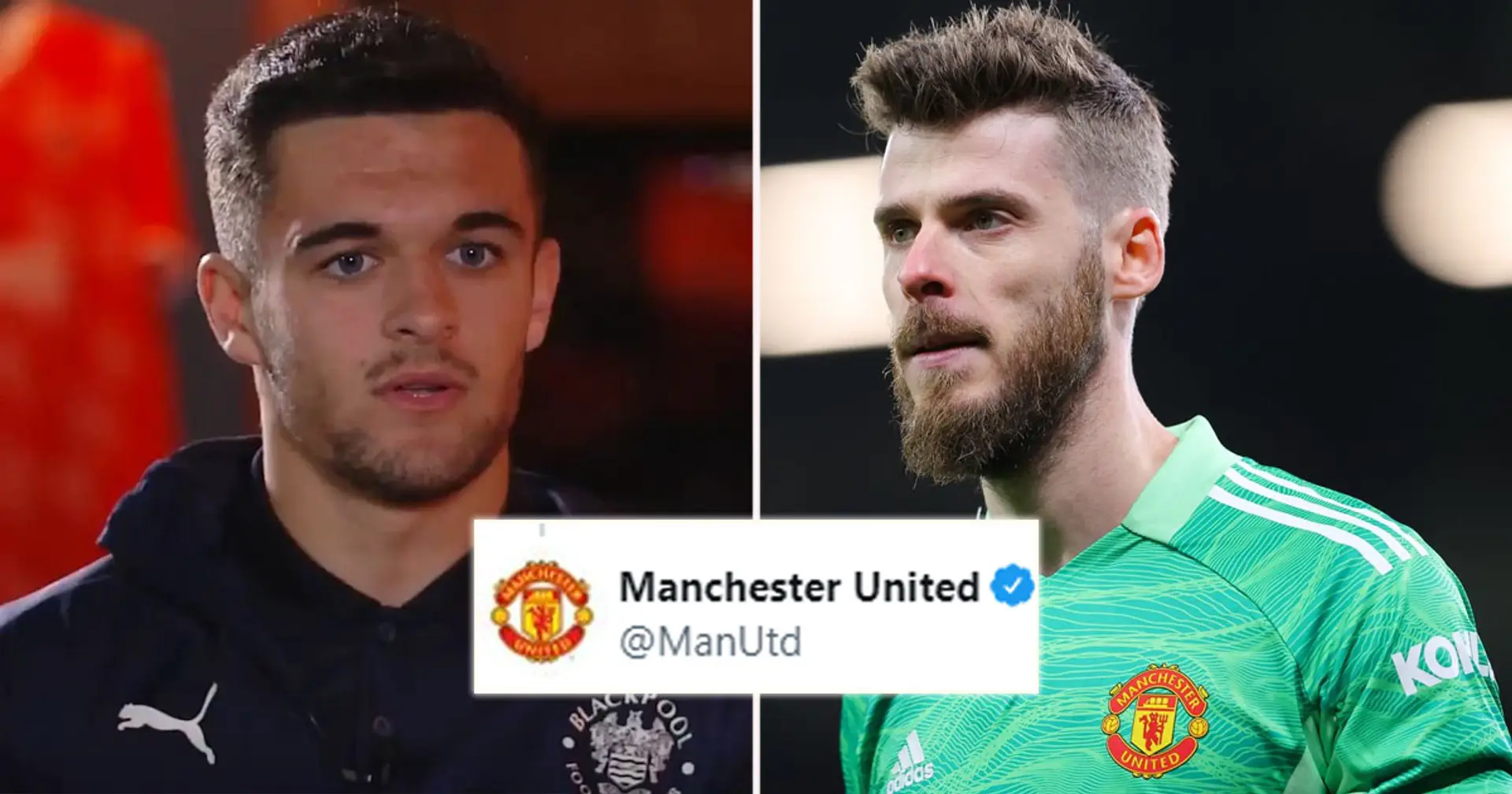 De Gea and Man United send messages to UK's first openly gay male footballer Jake Daniels