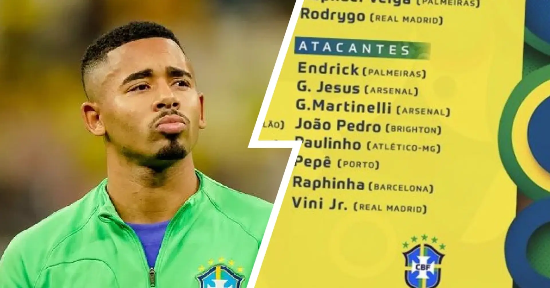 Brazil pick injured Jesus over £82m man & 2 more under-radar Arsenal stories