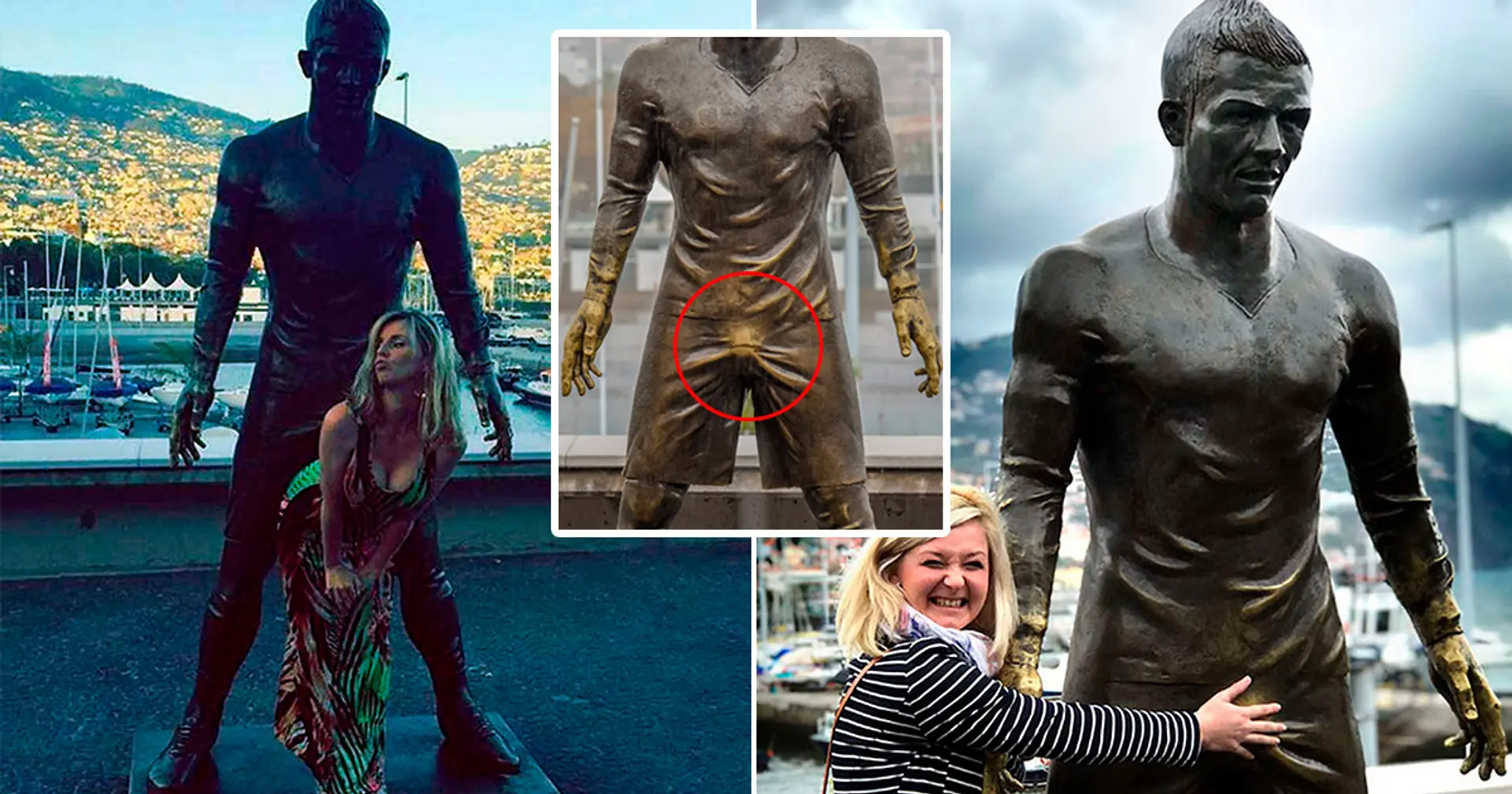 Cristiano Ronaldo statue's penis becoming worn out because of so many tourists grabbing it